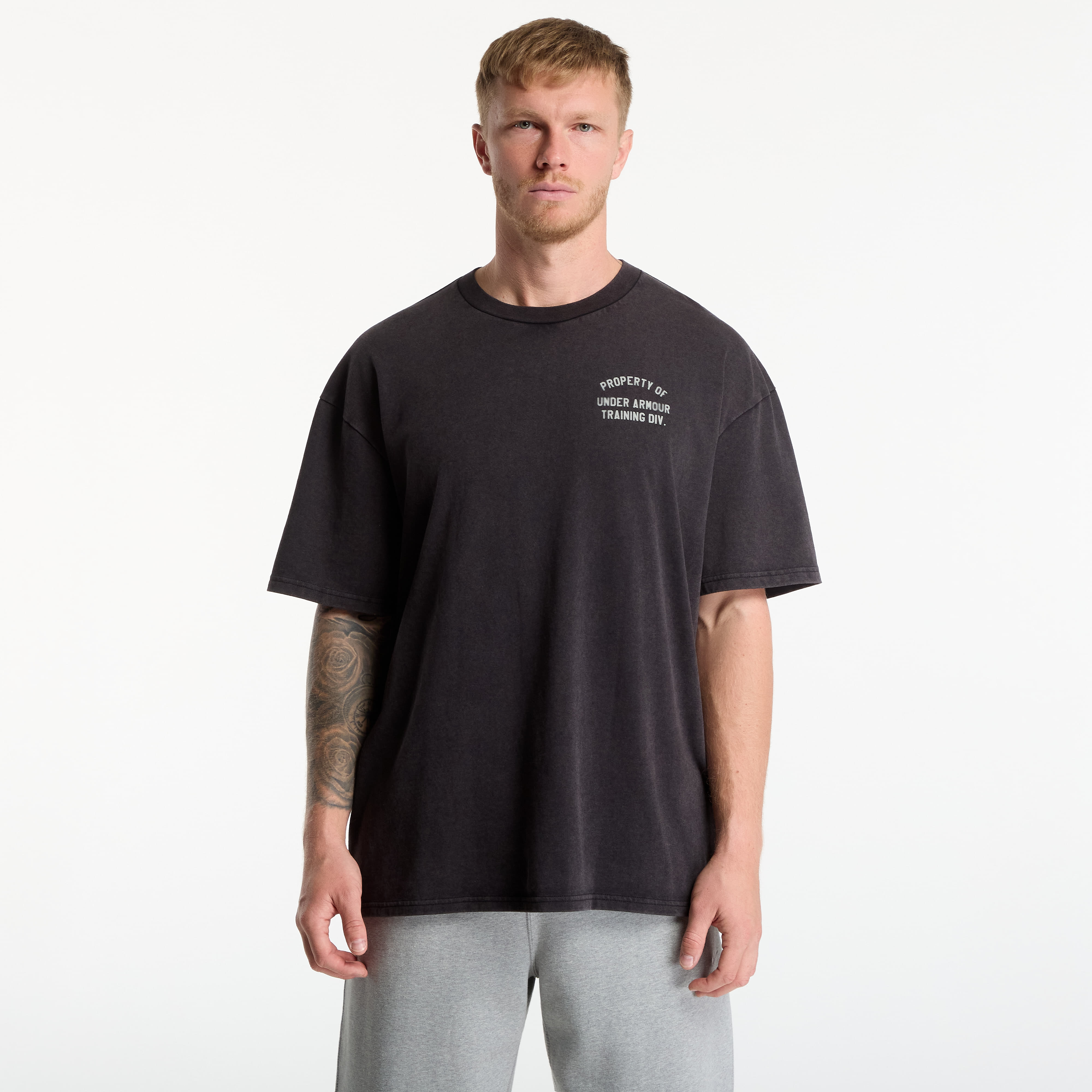 T-shirt Under Armour M HWT Property OF SS Ultimate Black/ Titanium XL