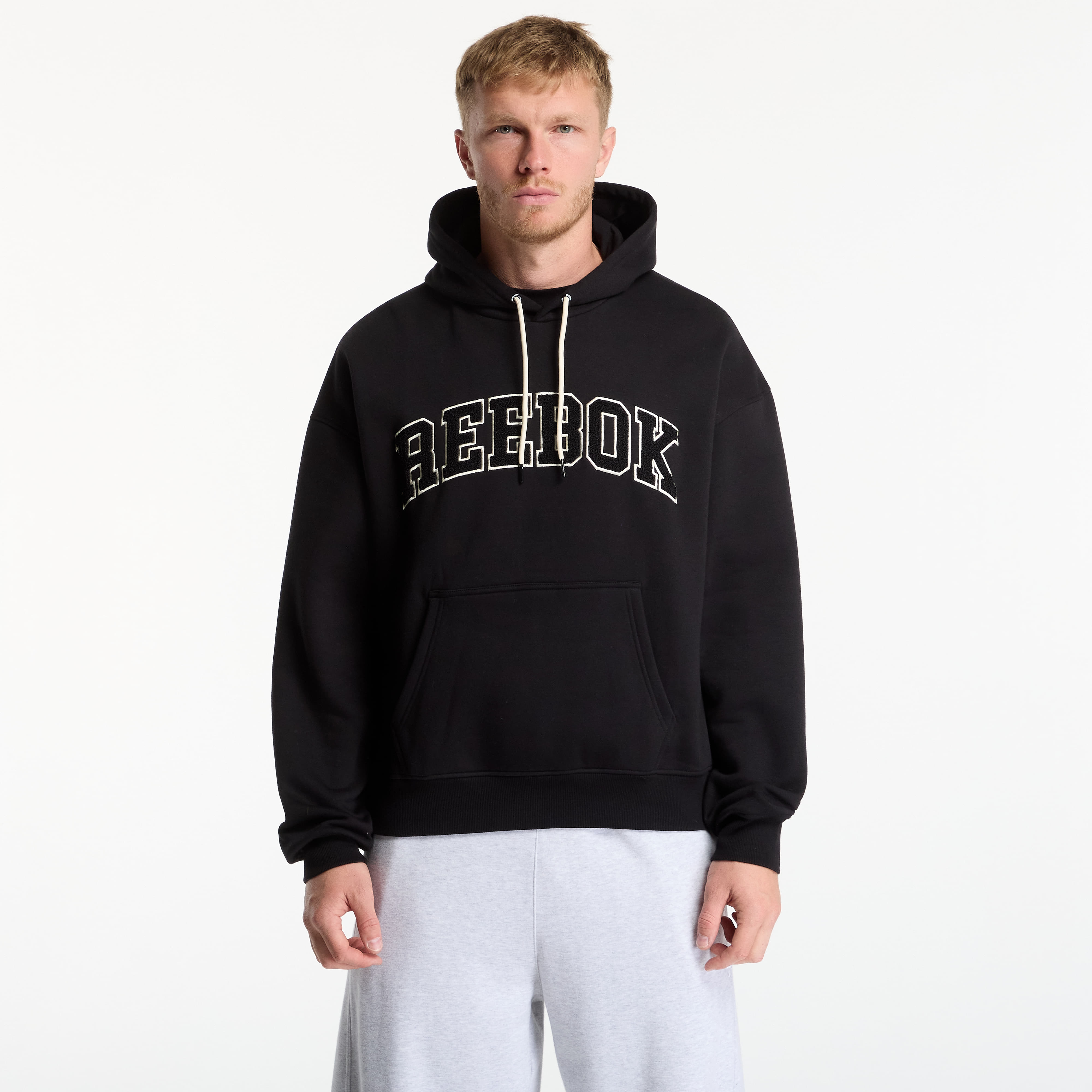 Sweatshirt Reebok Varsity Relaxed Hoodie Black XXL