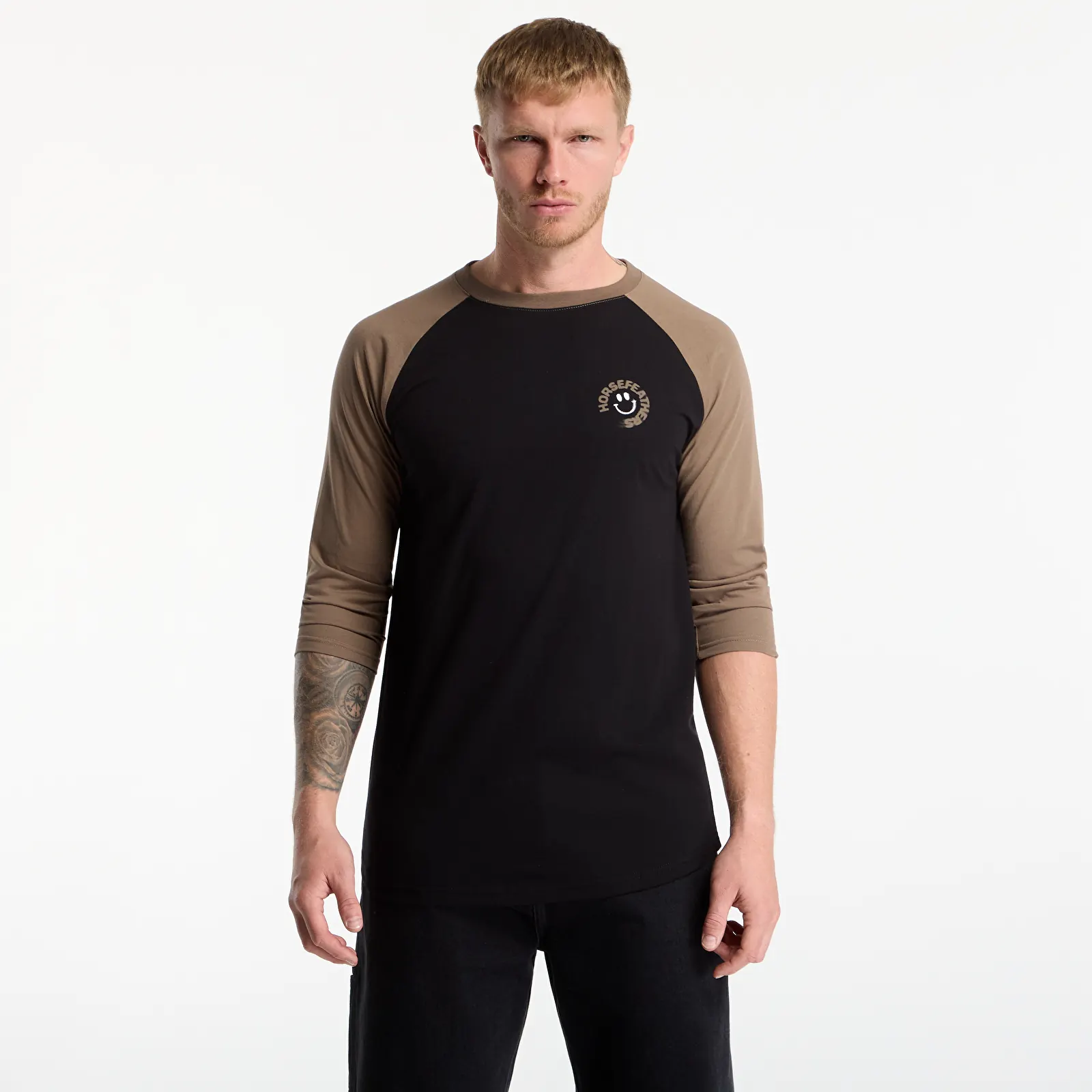 Miesten T-paidat Horsefeathers Mocker Raglan T-Shirt Fossil