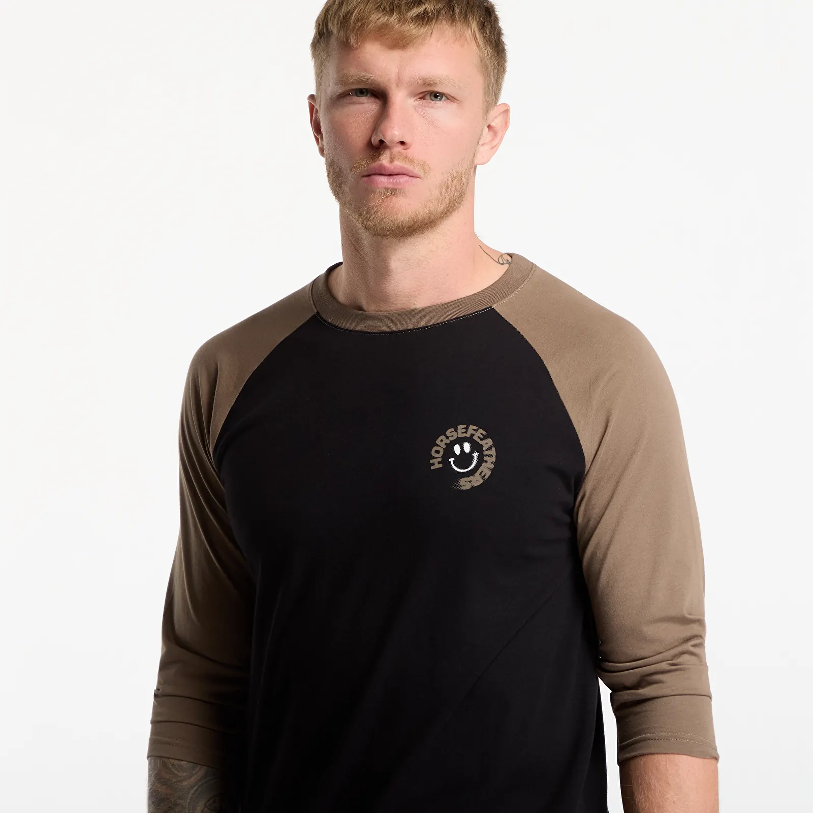 Miesten T-paidat Horsefeathers Mocker Raglan T-Shirt Fossil