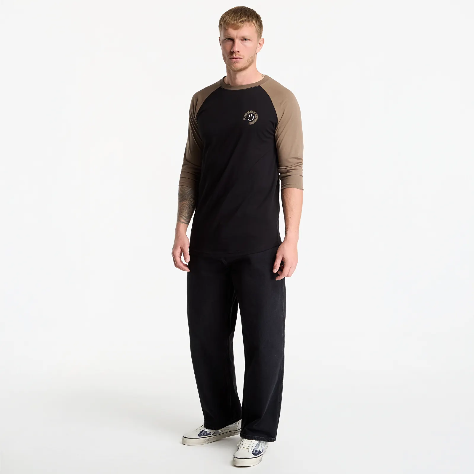 Miesten T-paidat Horsefeathers Mocker Raglan T-Shirt Fossil