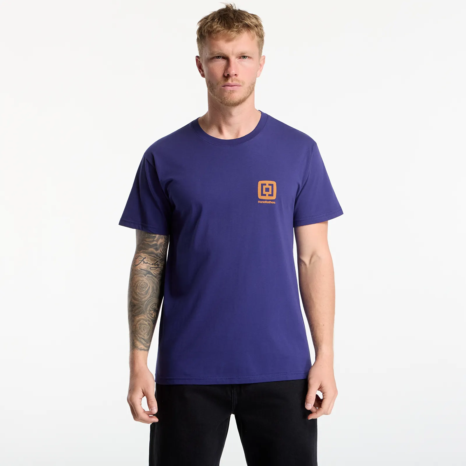 Miesten T-paidat Horsefeathers Mini Logo T-Shirt Royal Blue