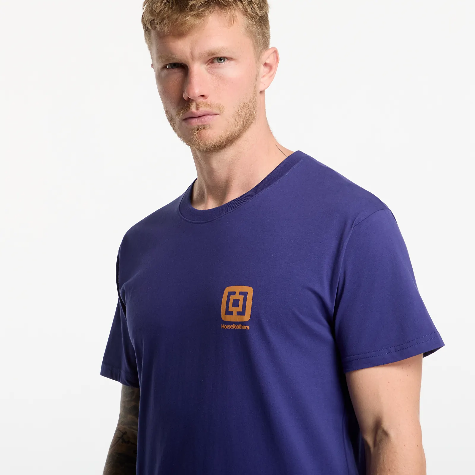 Miesten T-paidat Horsefeathers Mini Logo T-Shirt Royal Blue
