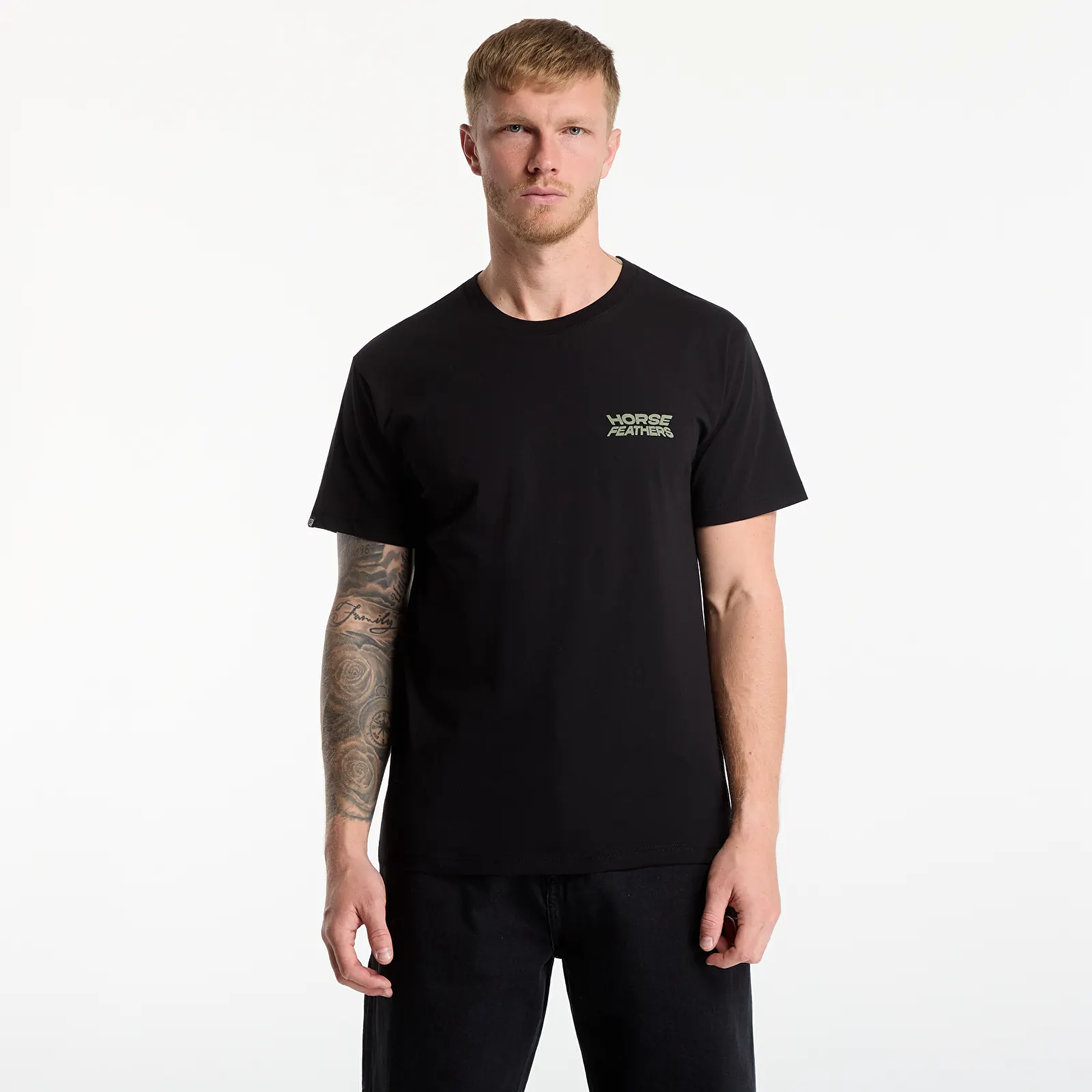 Miesten T-paidat Horsefeathers Carmy T-Shirt Black