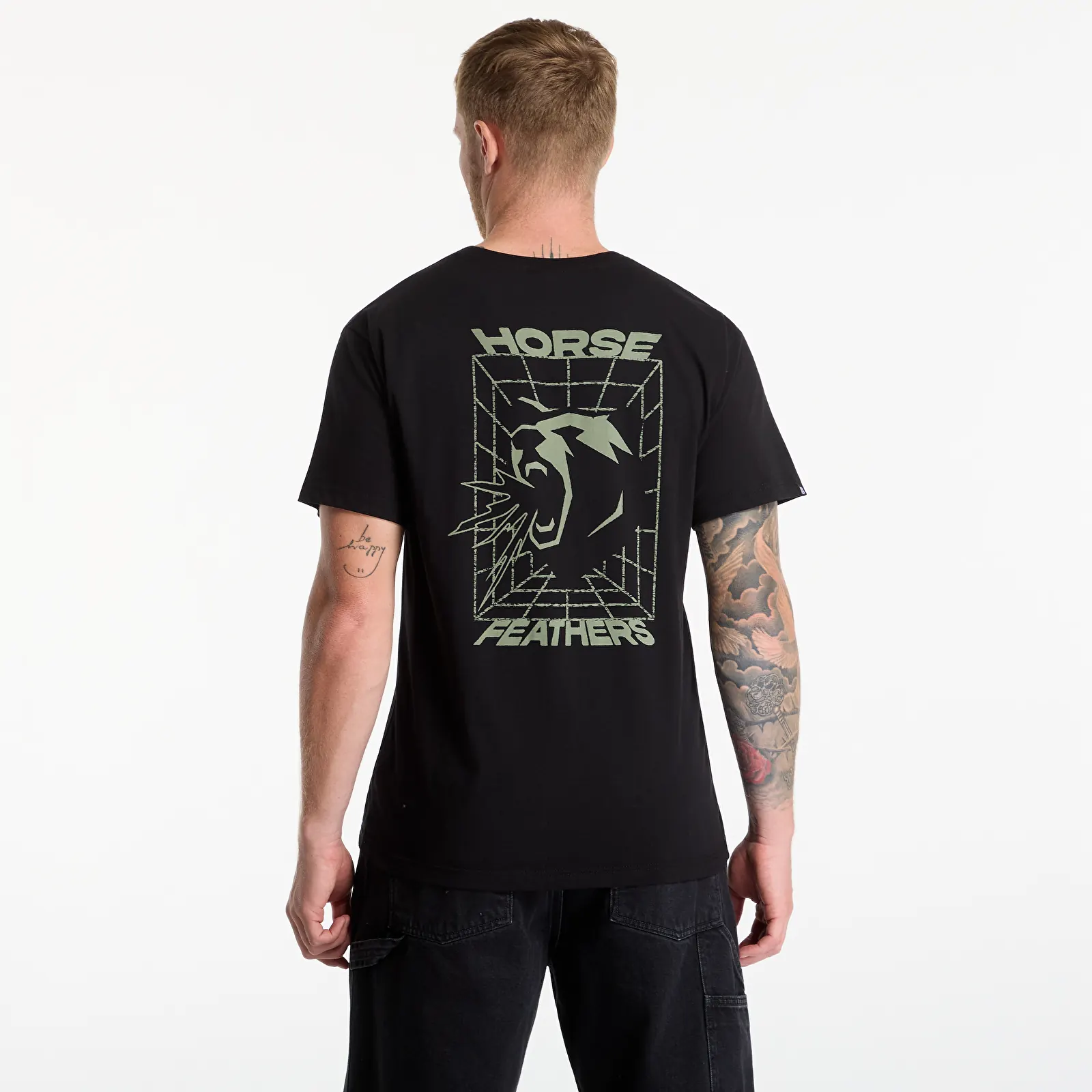 Miesten T-paidat Horsefeathers Carmy T-Shirt Black