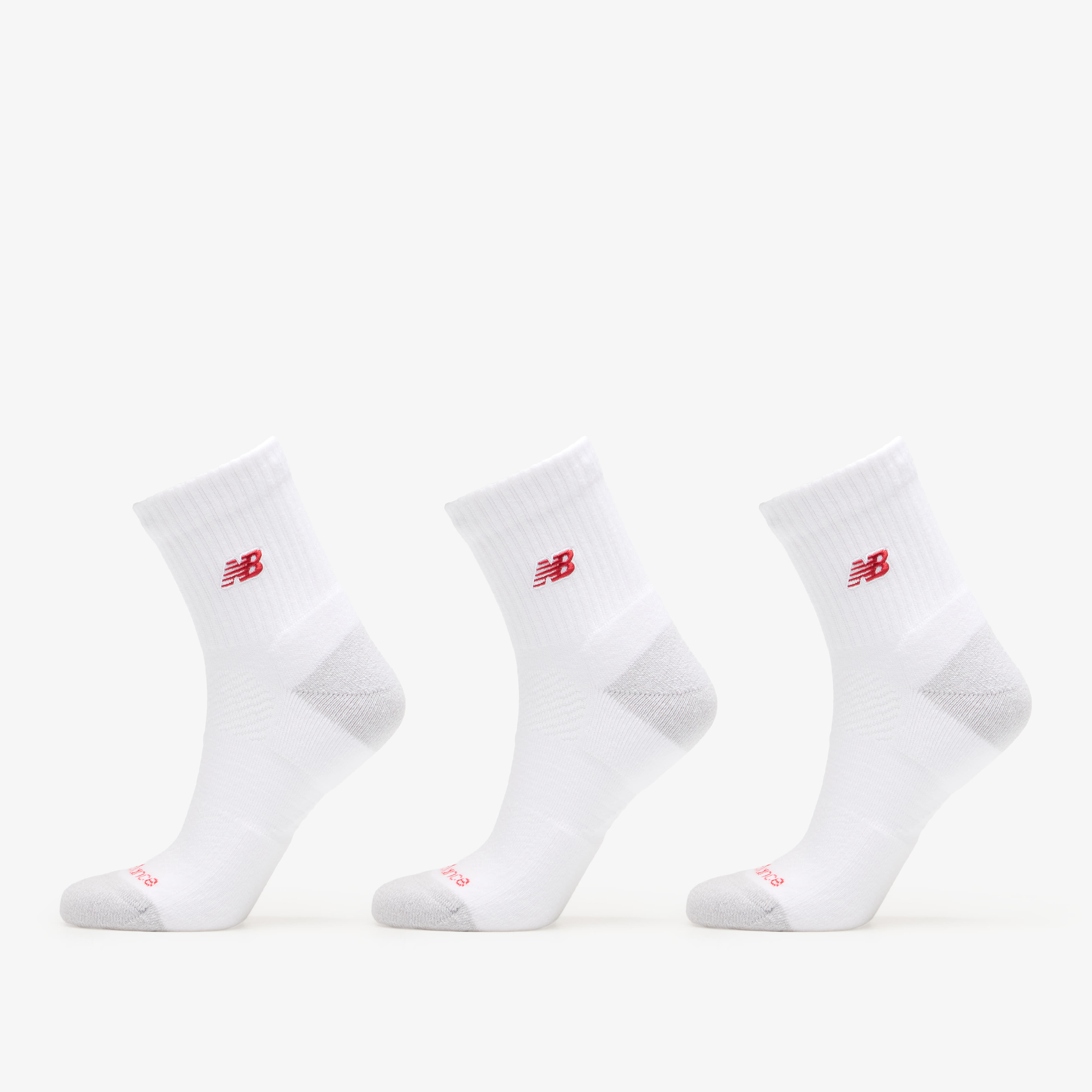 New Balance Active Premium QTR 3 Pack White L