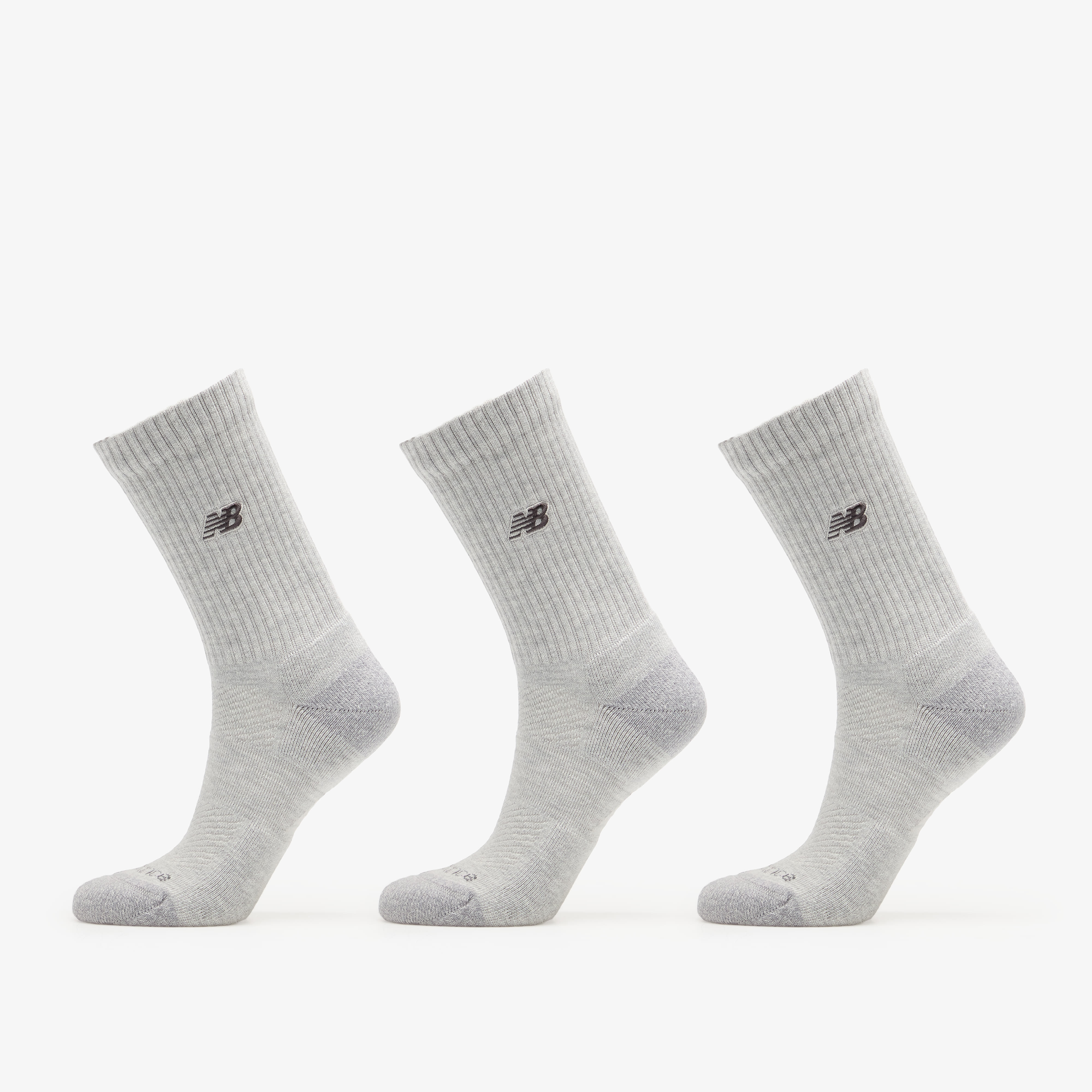 New Balance Active Premium Crew 3 Pack Athletic Grey L