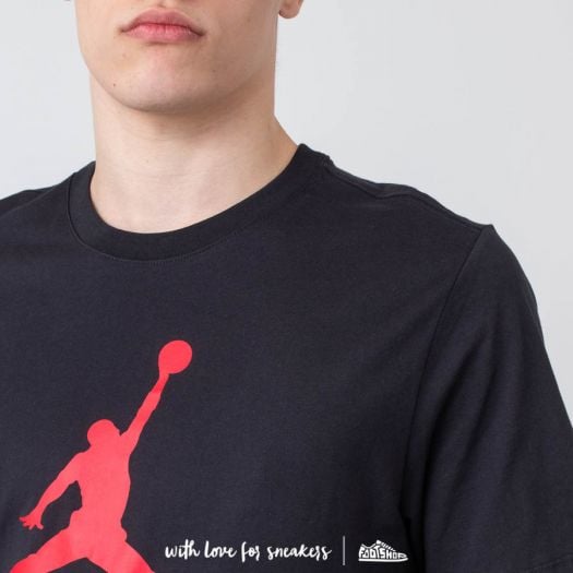 Black and red jordan shirts online