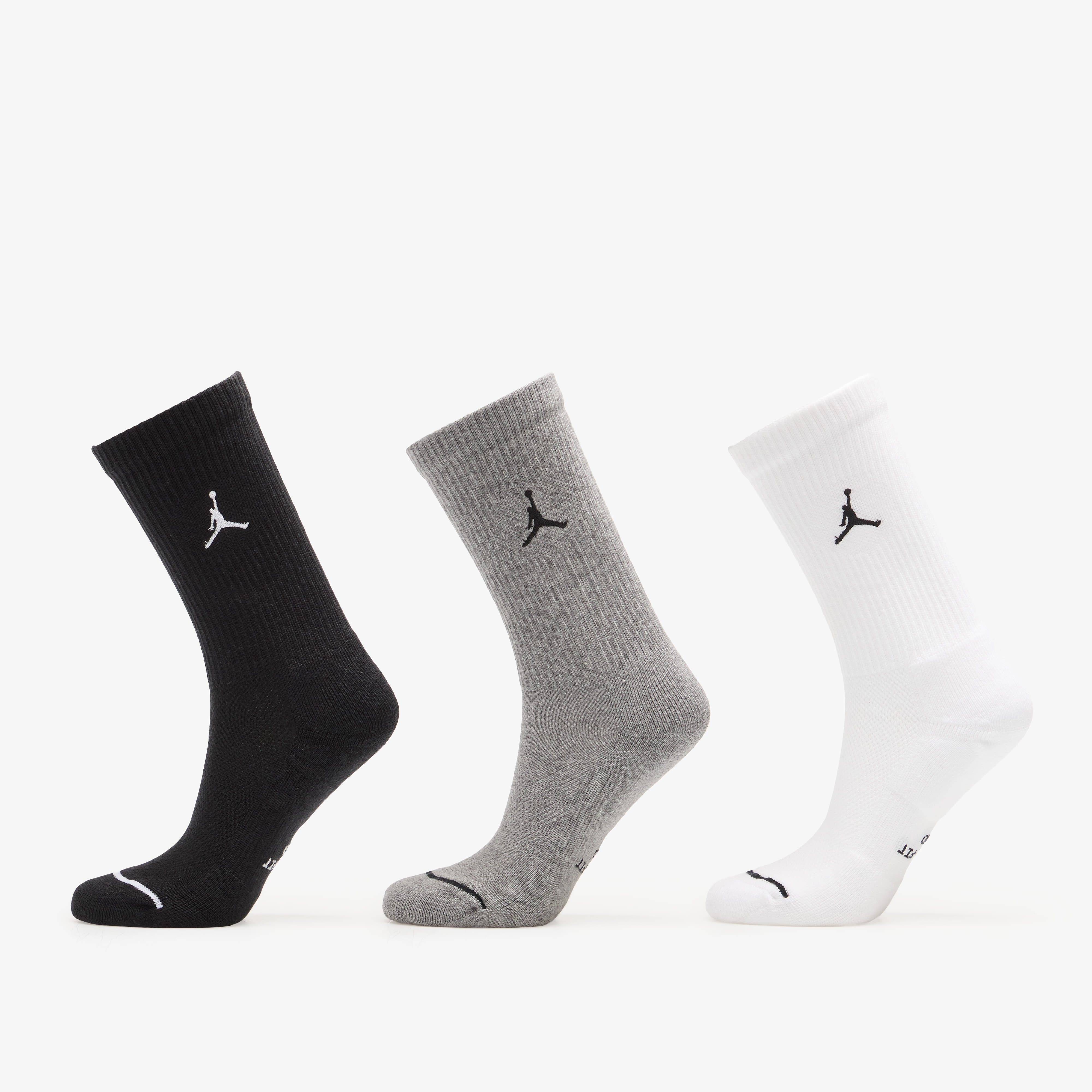 Jordan Everyday Crew Socks 3-Pack Multi-Color XL