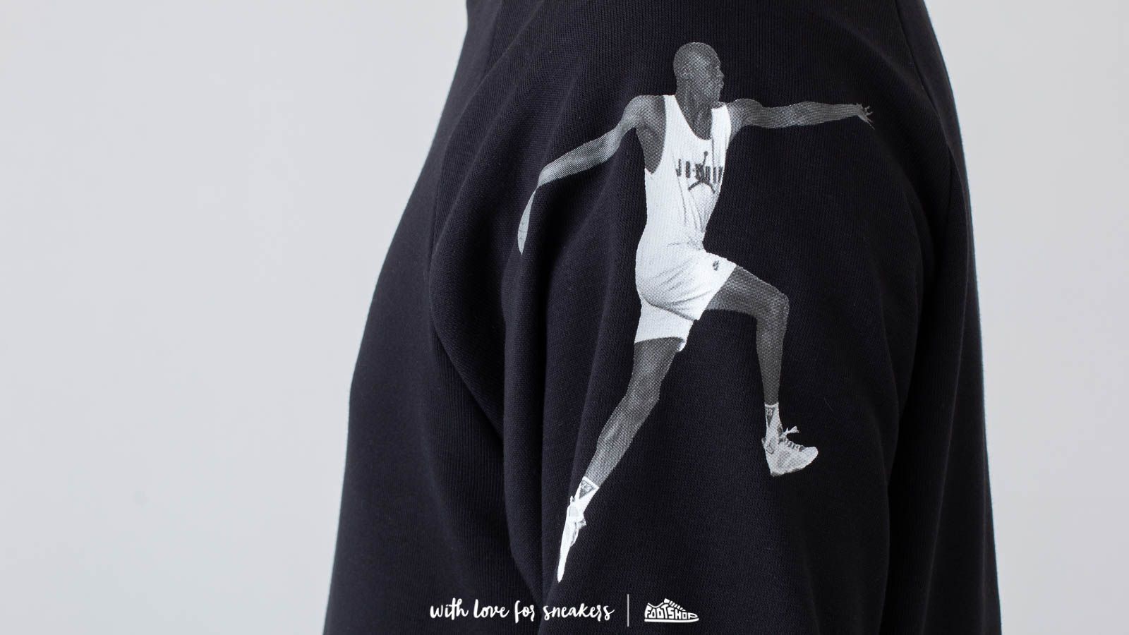 Hanorace Jordan Jumpman Lightweight Graphic Crewneck Black/ White