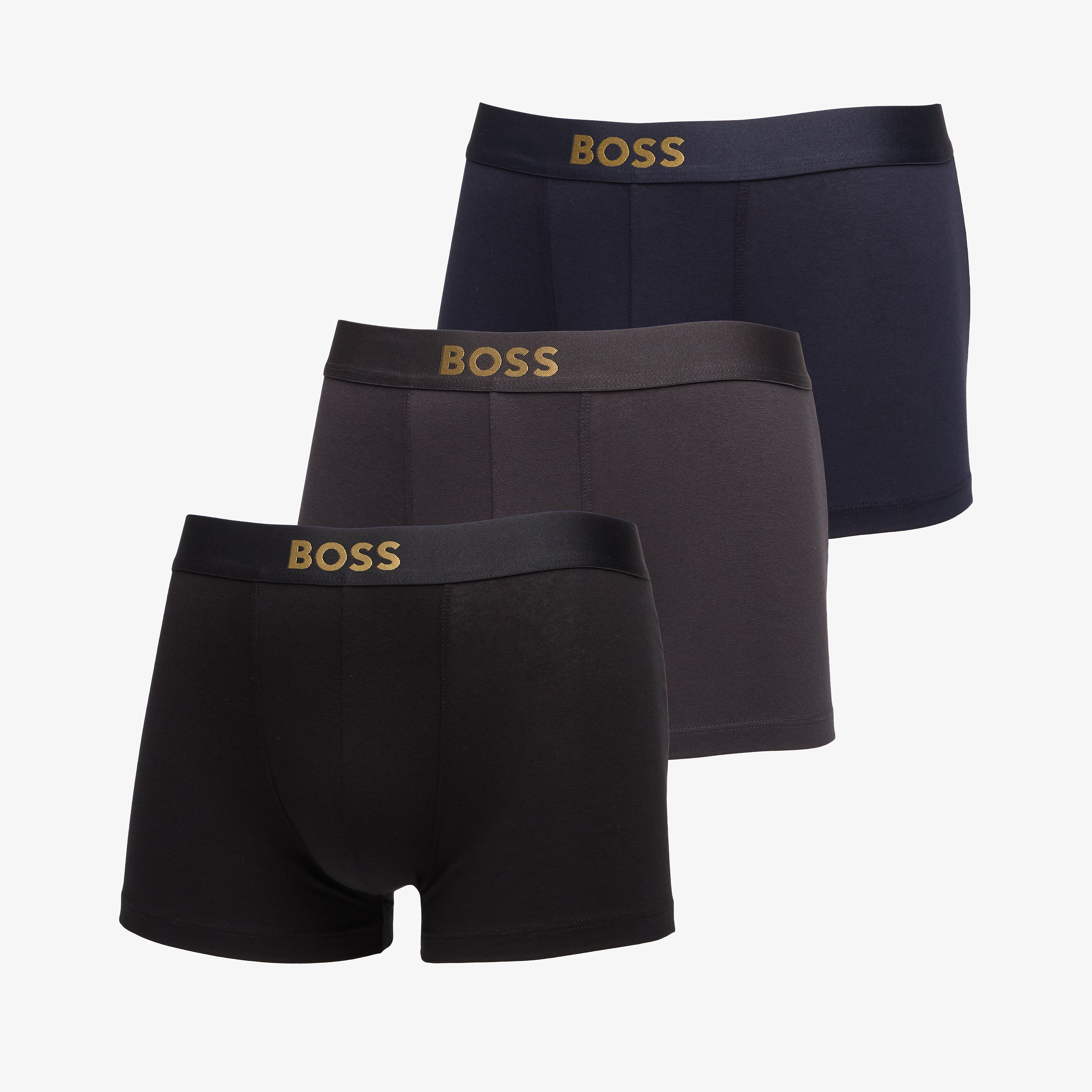 Hugo Boss Trunk 3-Pack Gold Logo Gift Multicolor S