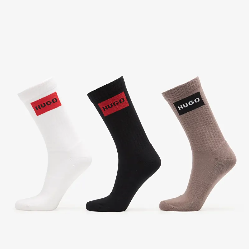 Chaussettes Hugo Boss 3-Pack Qs Rib Label Cc Multicolor