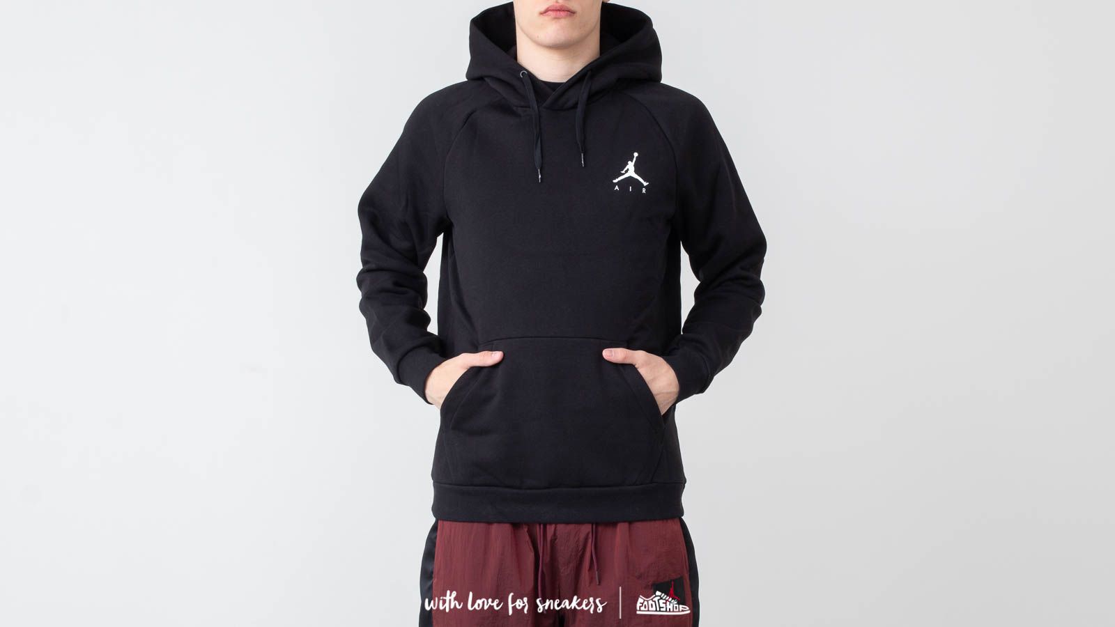 Bluzy Jordan Jumpman Fleece Hoodie Black