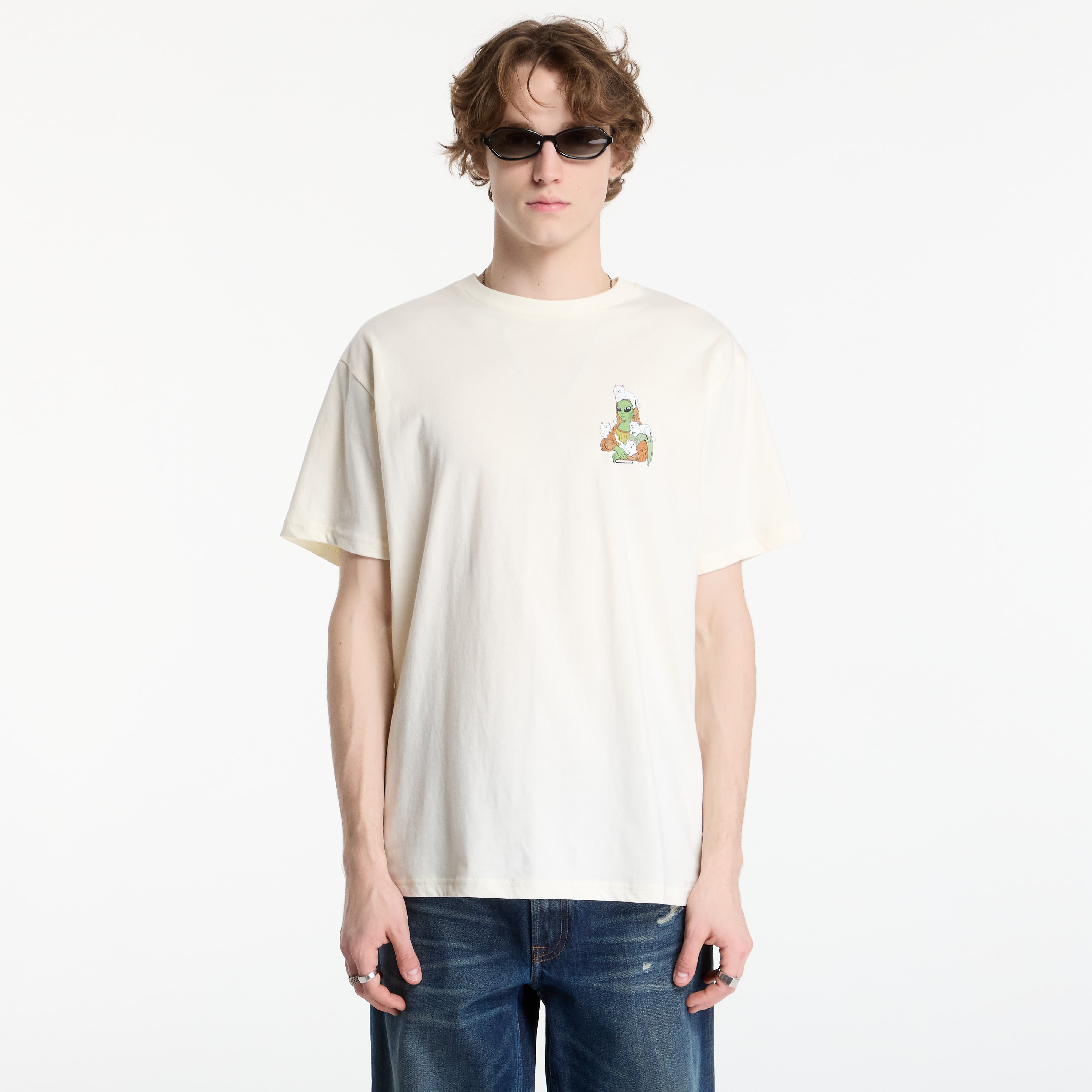 T-shirt RIPNDIP Here All Along Tee Bone XL