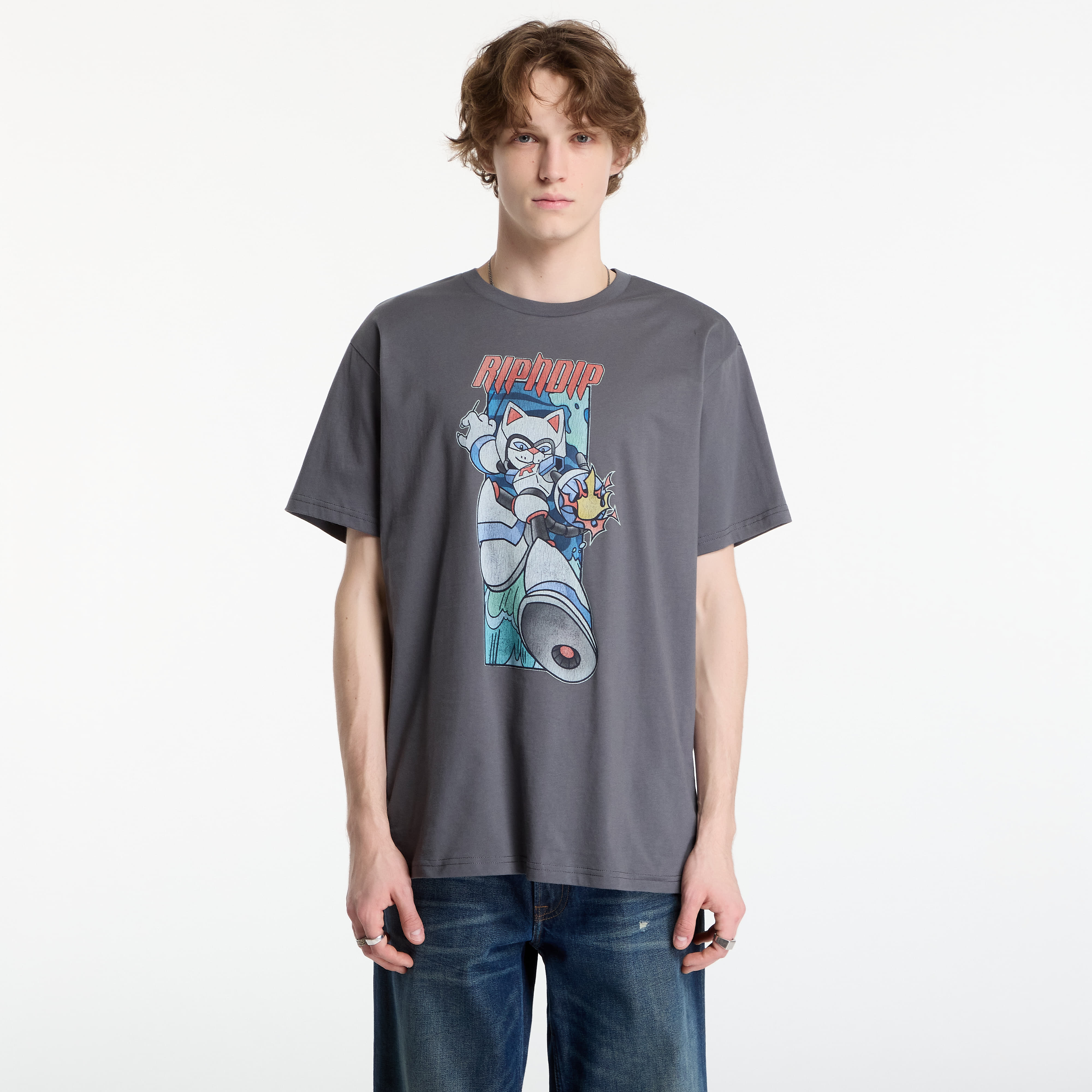 T-shirt RIPNDIP Rokkunerm Tee Charcoal M