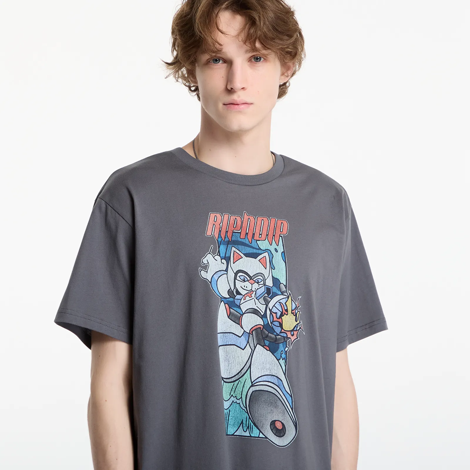   Μπλούζες RIPNDIP Rokkunerm Tee Charcoal