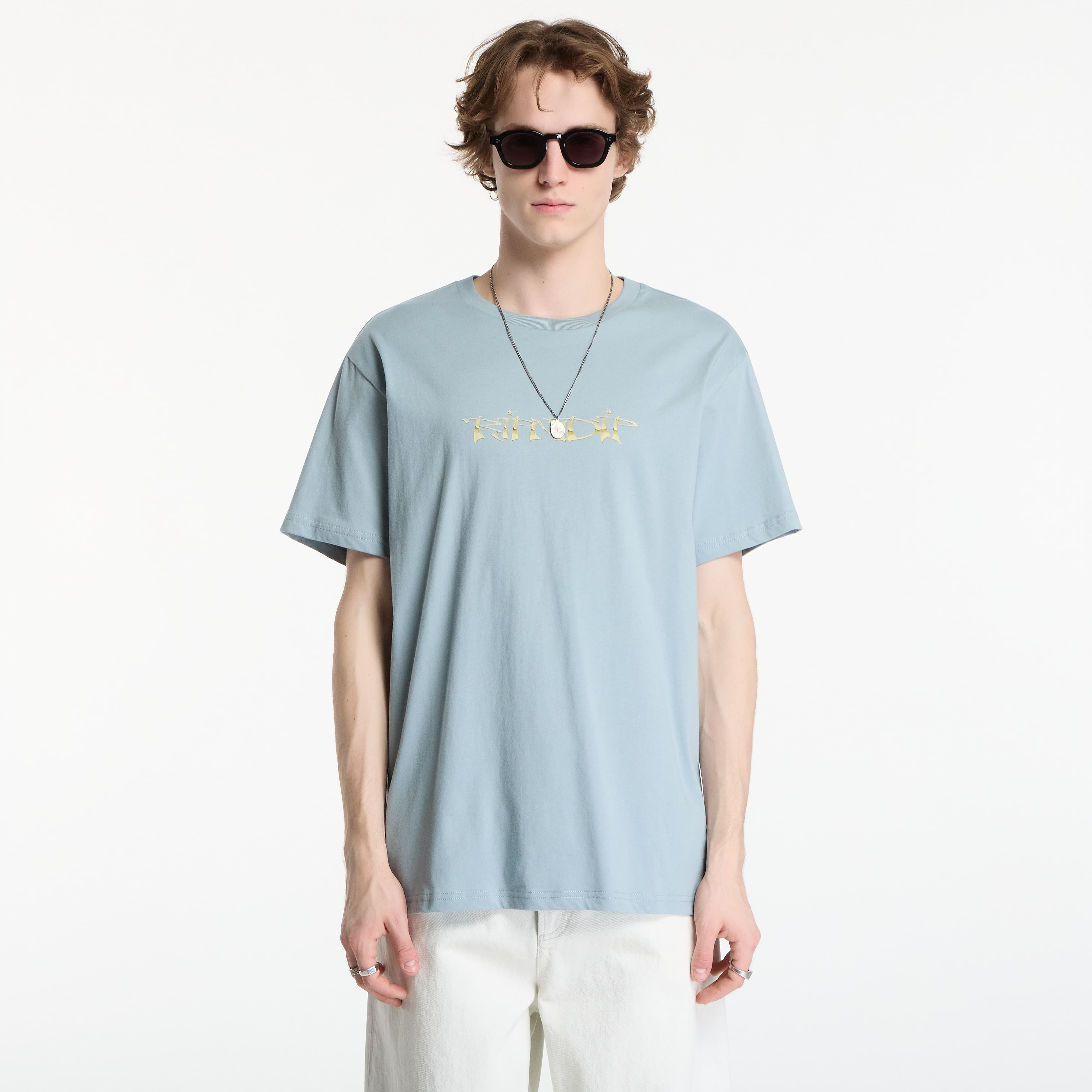 T-shirt RIPNDIP Yung Money Tee Silver Blue M