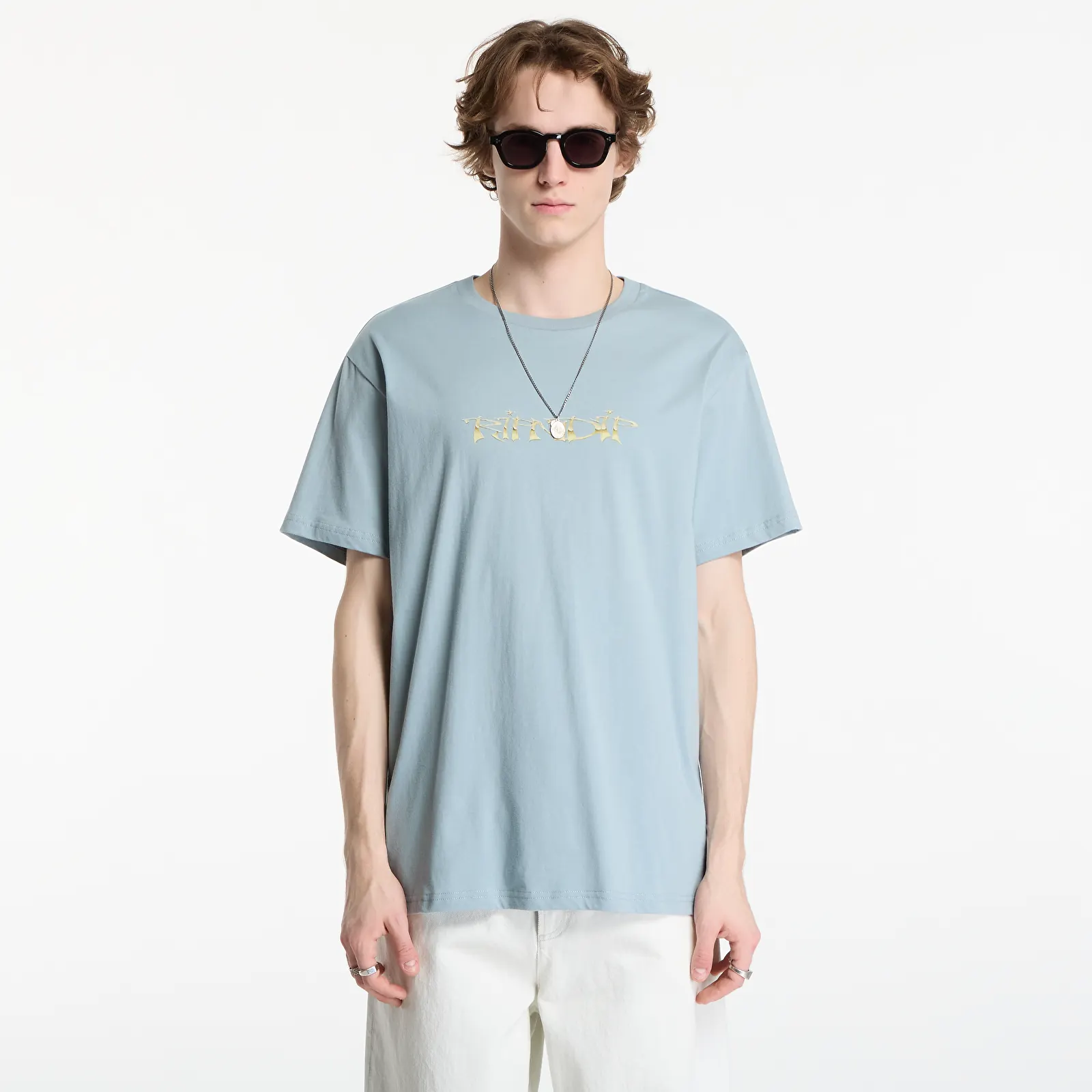 T-Shirts RIPNDIP Yung Money Tee Silver Blue