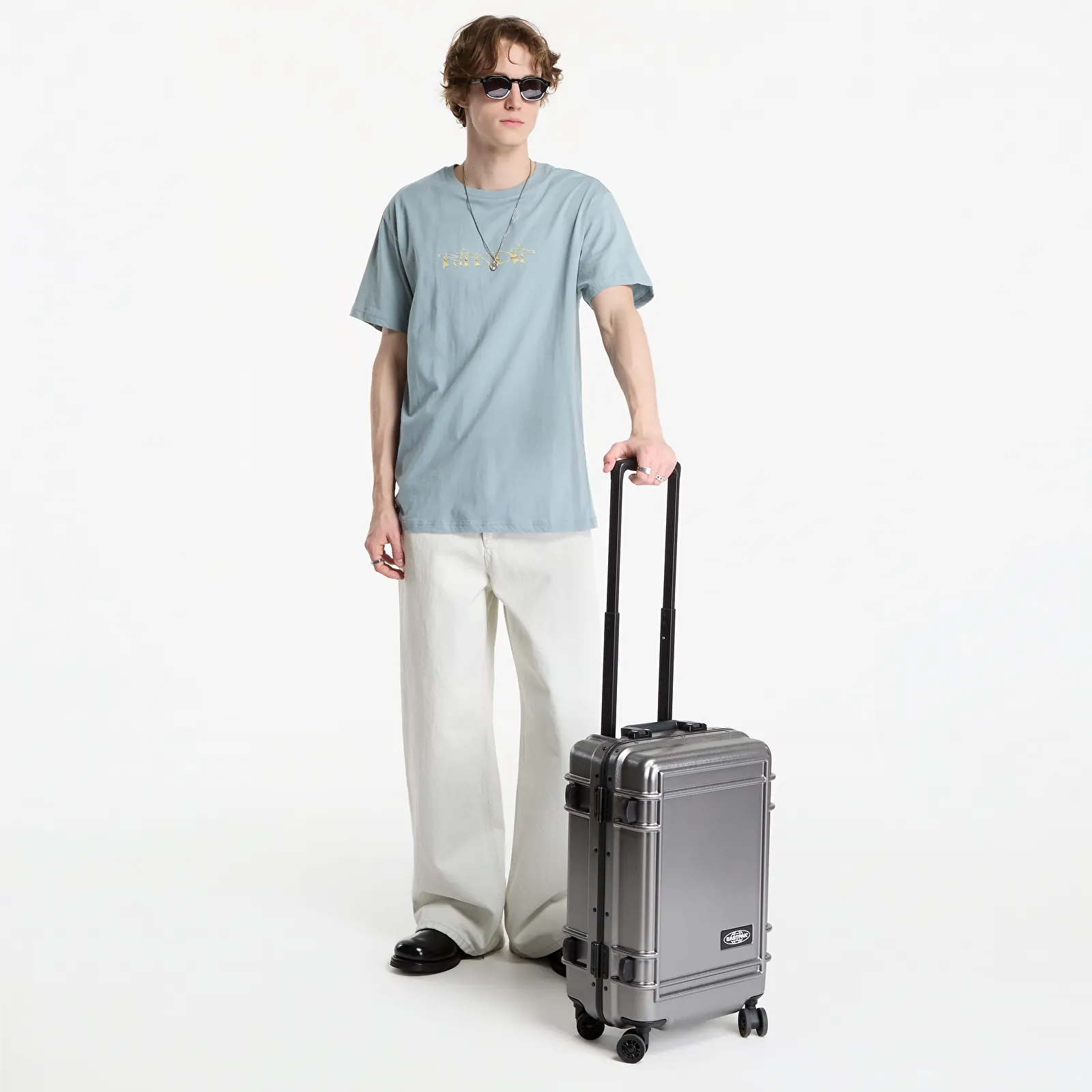 T-Shirts RIPNDIP Yung Money Tee Silver Blue