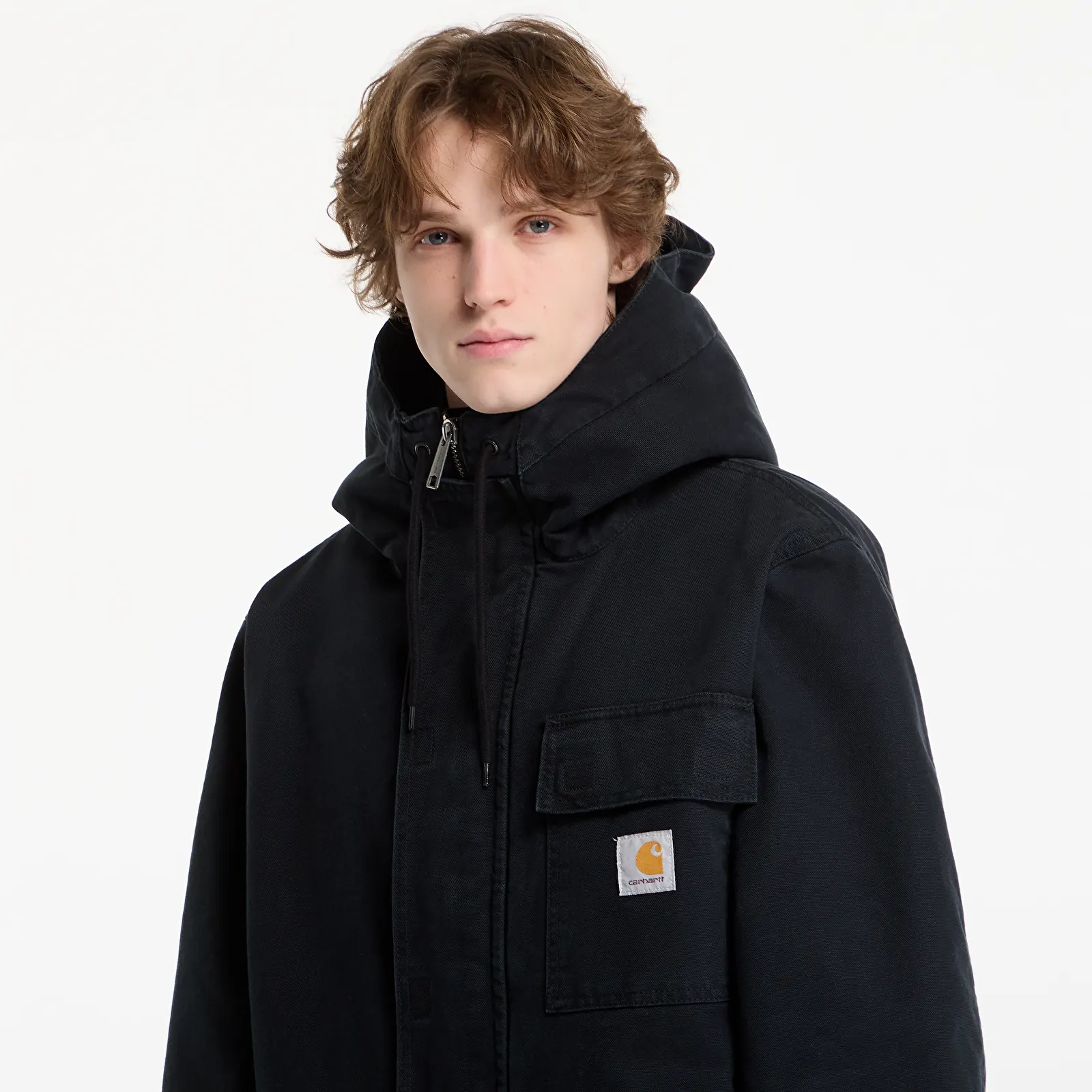 Jackets Carhartt WIP Boreal Parka UNISEX Black Stone Canvas