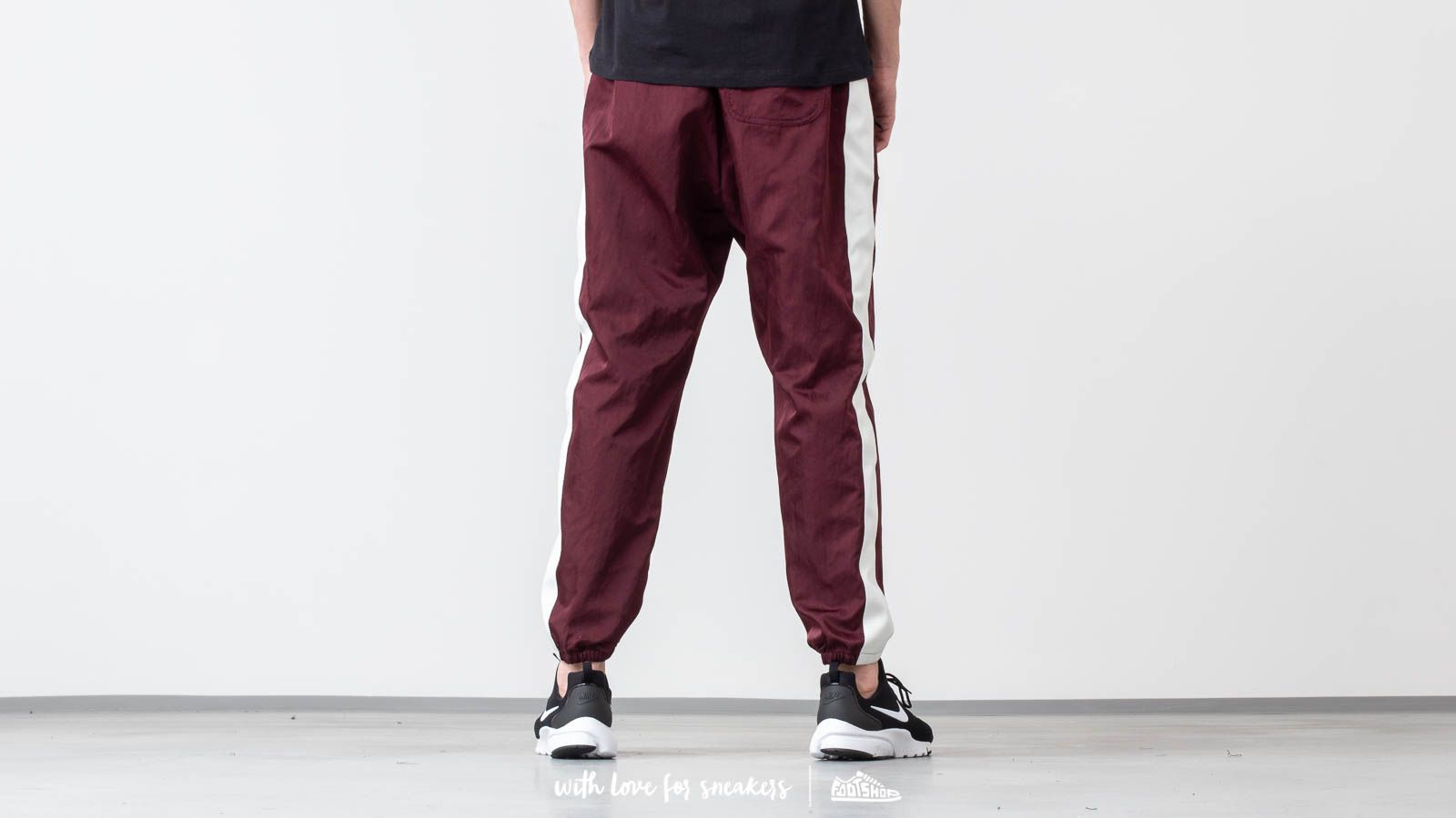 Maroon nike new arrivals track pants