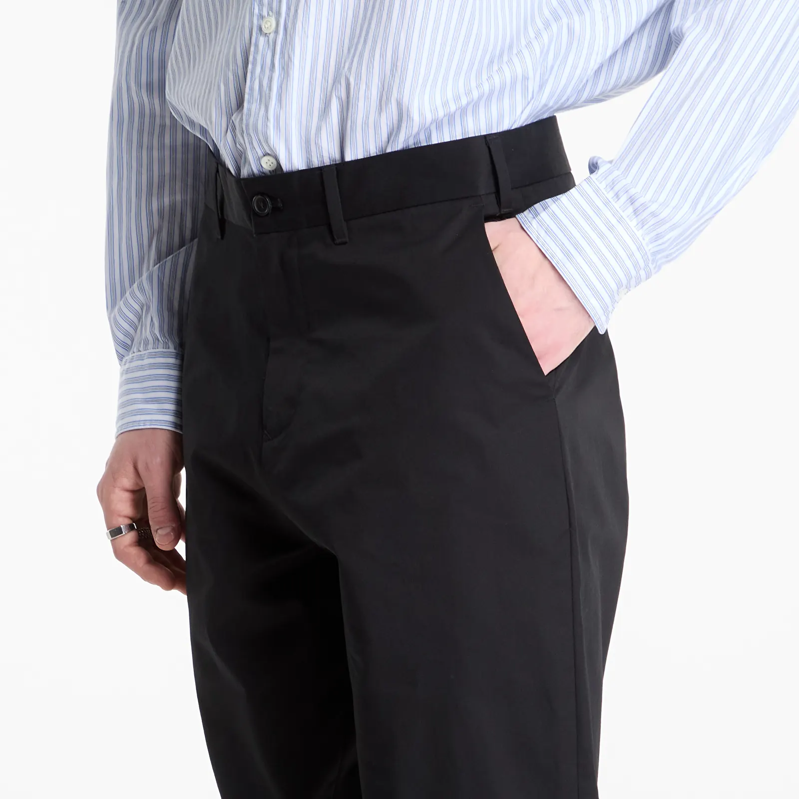 Bukser FRED PERRY Slim Fit Twill Trousers Black
