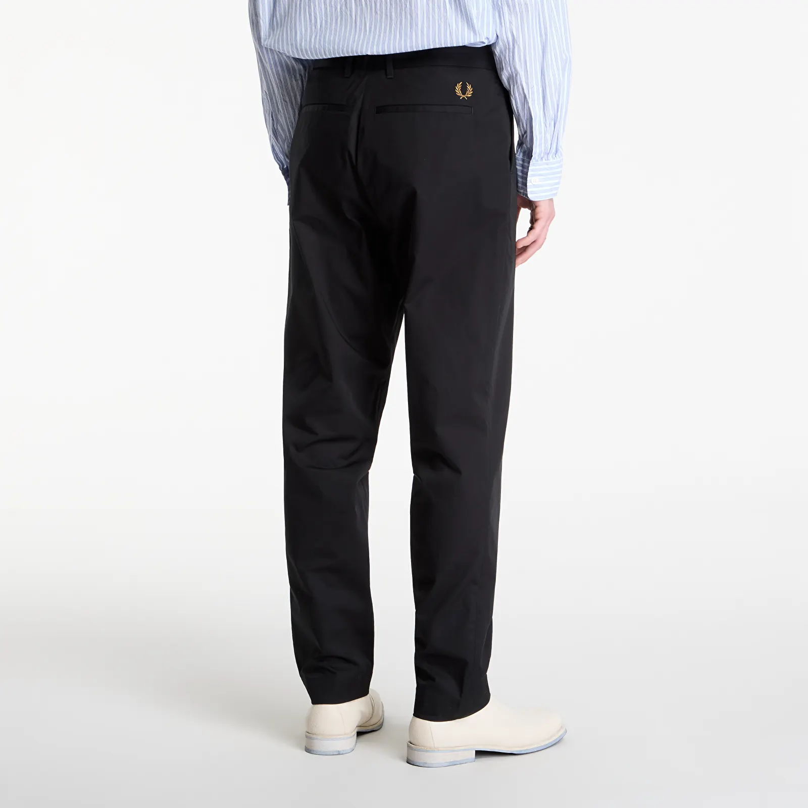 Bukser FRED PERRY Slim Fit Twill Trousers Black