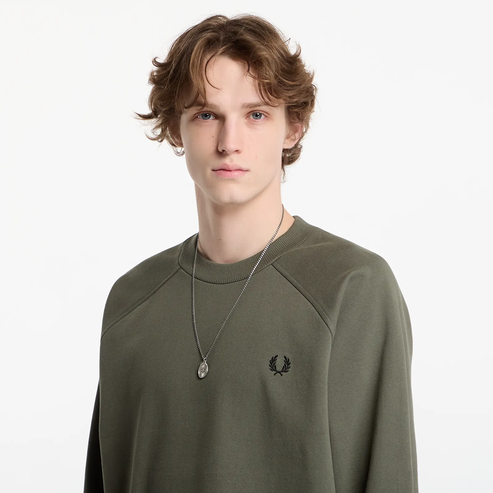 Felpe FRED PERRY Tipped Crewneck Sweatshirt Black