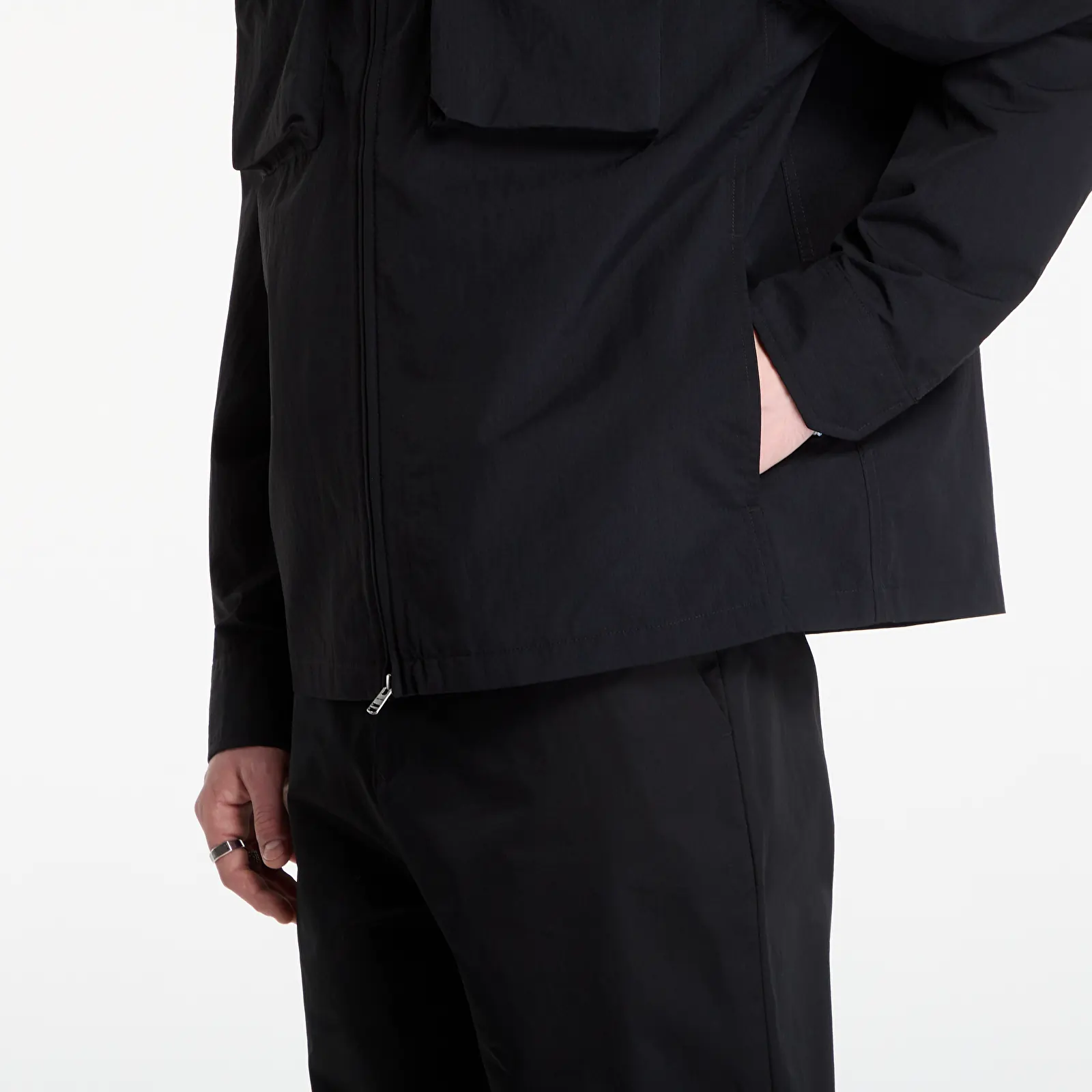 Skjortor FRED PERRY Ripstop Pocket Overshirt Black