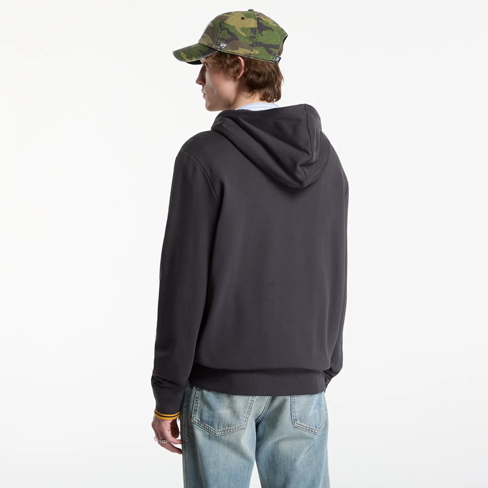 Hættetrøjer og sweatshirts FRED PERRY Hooded Zip Through Sweatshirt Black