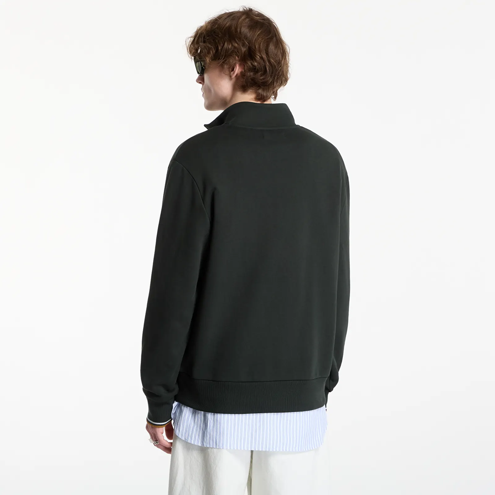 Puloverji   FRED PERRY Half Zip Sweatshirt Black