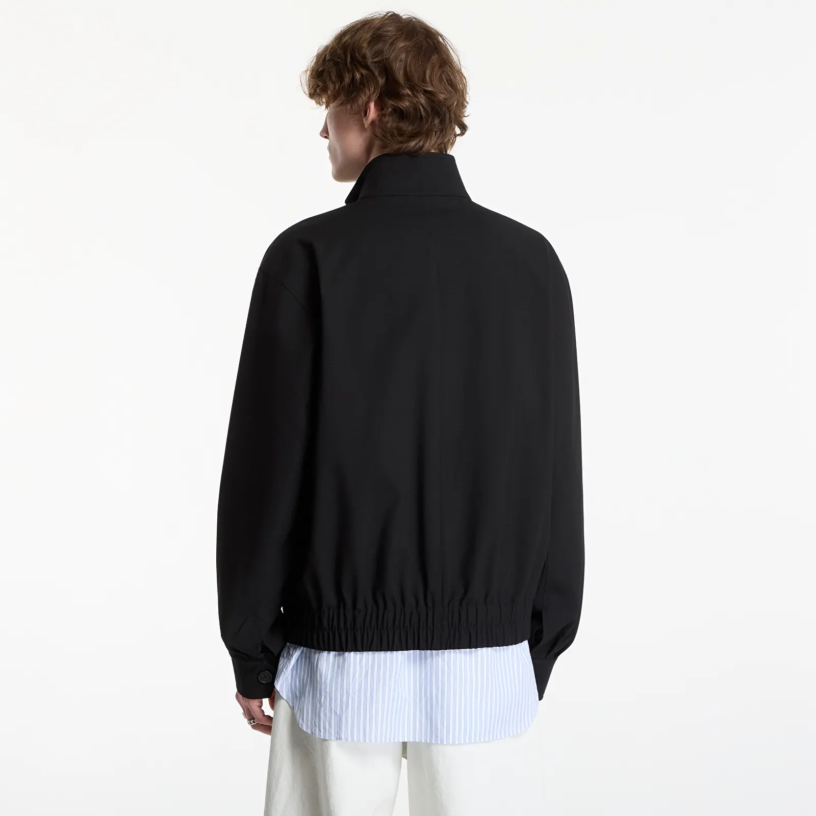 Jassen FRED PERRY Patch Pocket Funnel Neck Jkt Black Moss