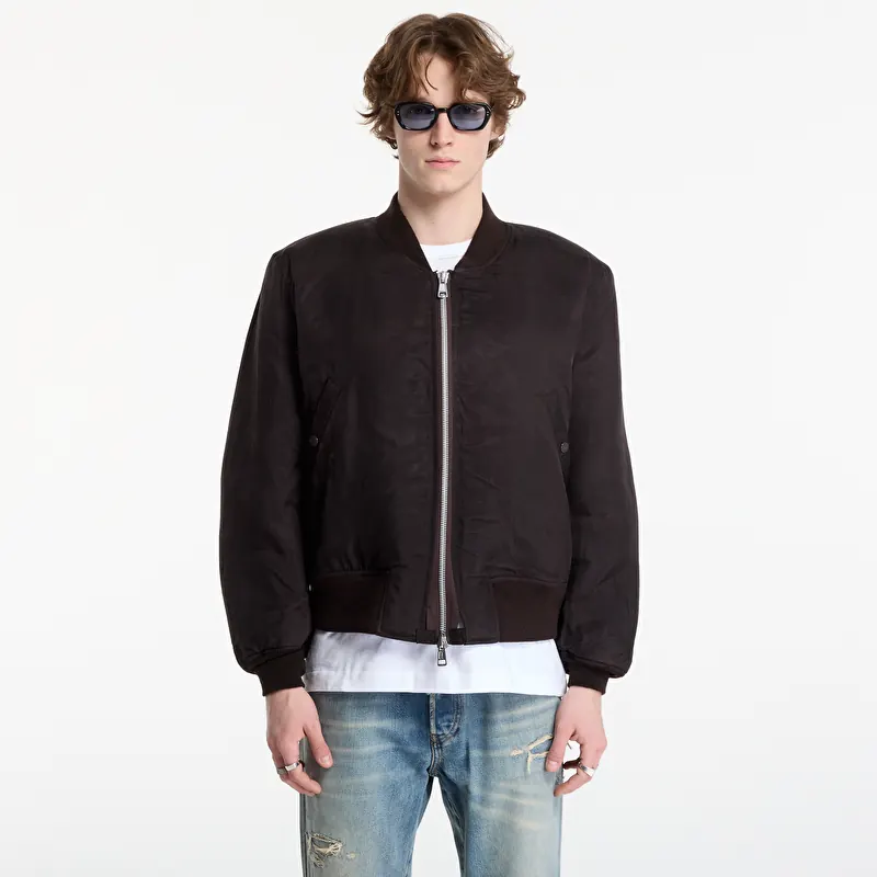 Jakk OUR LEGACY Bomber Root Brown Wax Dipped Cupro