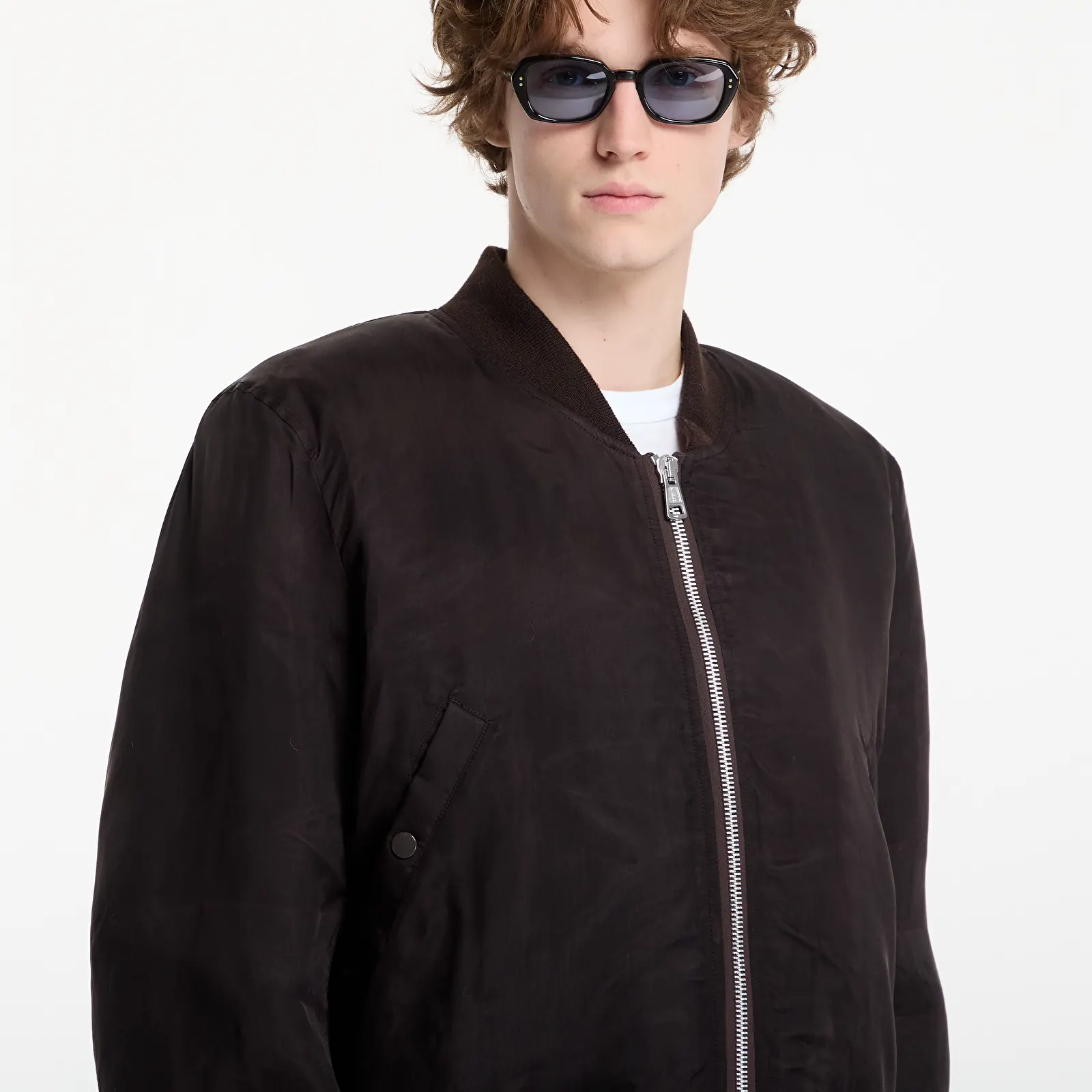 Jakker OUR LEGACY Bomber Root Brown Wax Dipped Cupro