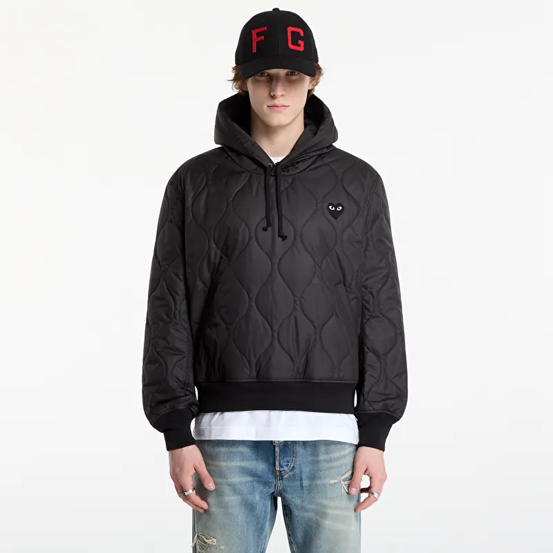 Sudadera Comme des Garçons PLAY Hoodie Logo Print Black Emblem UNISEX Black