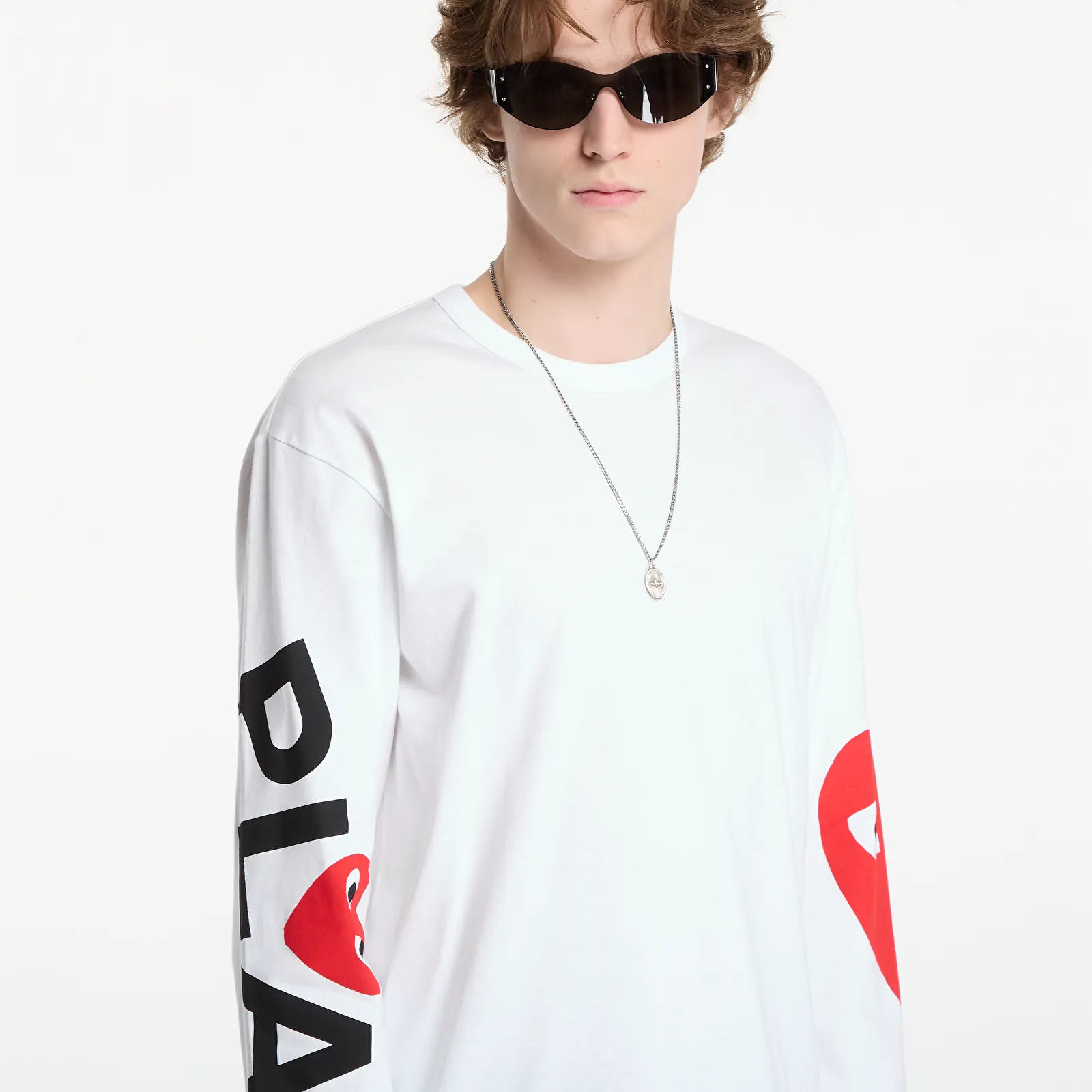 Тениски Comme des Garçons PLAY T-Shirt Logo Print Knit UNISEX White