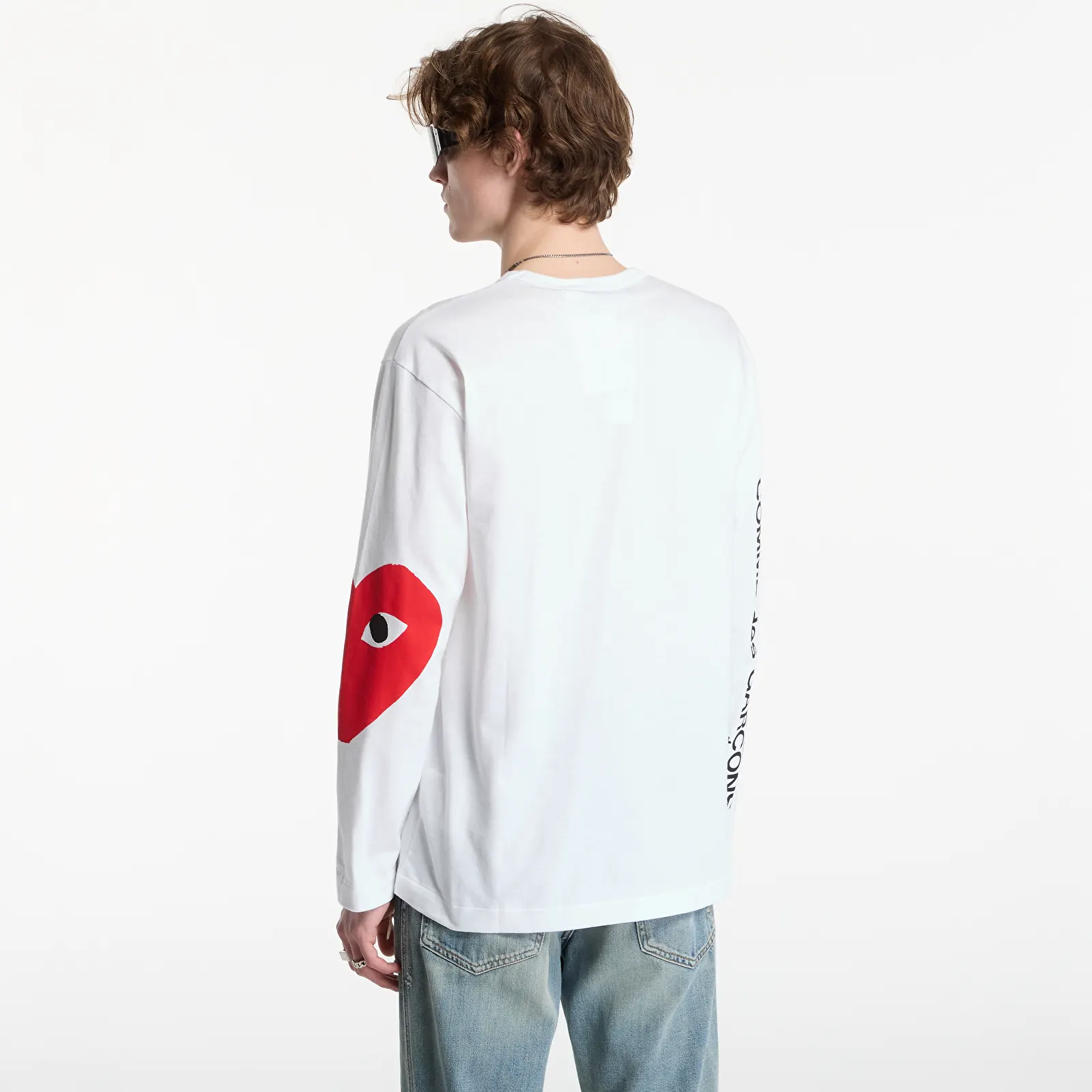 Тениски Comme des Garçons PLAY T-Shirt Logo Print Knit UNISEX White