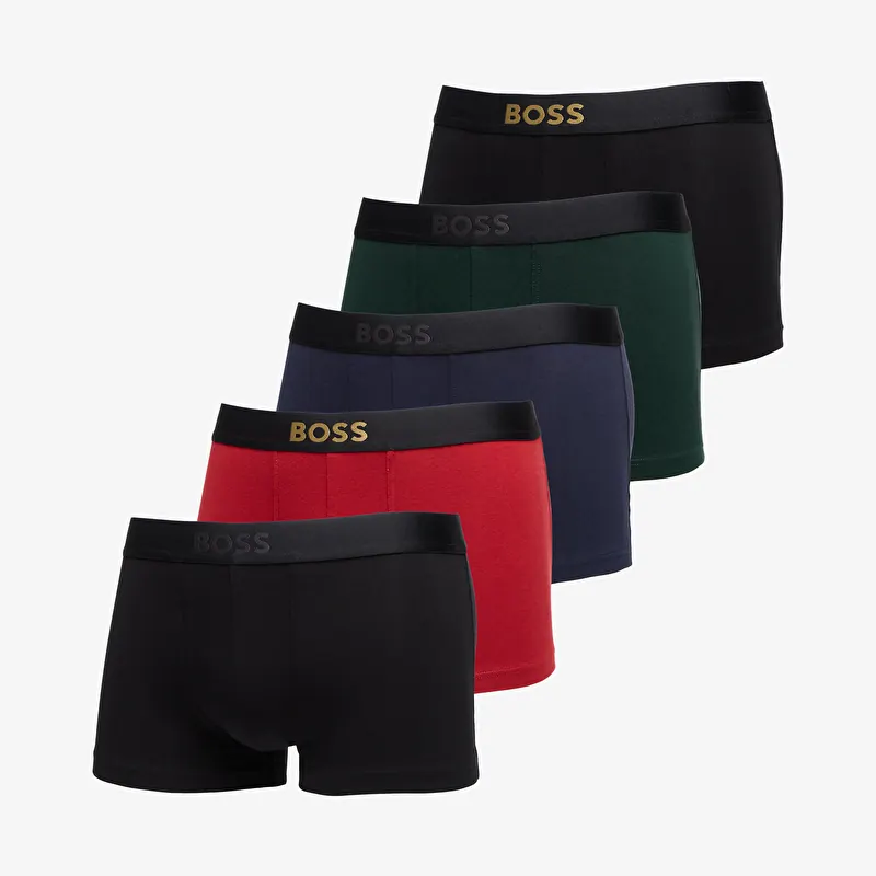 Boxeri Hugo Boss Trunk 5-Pack Metal Logo Gift Multicolor
