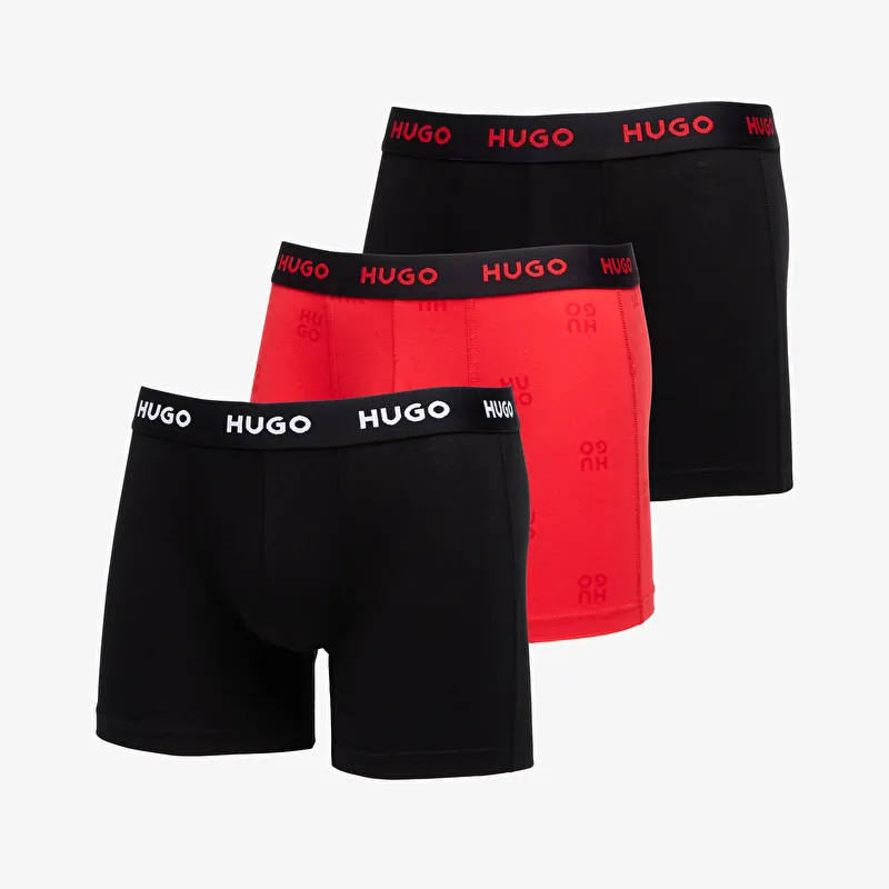 Bokseri Hugo Boss Boxer Brief Triplet Design Multicolor