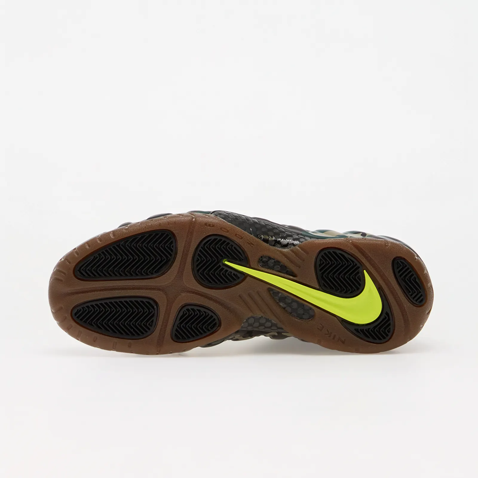 Baskets homme Nike Air Foamposite Pro Premium Black/ Black-Voltage Green-Gum Dark Brown