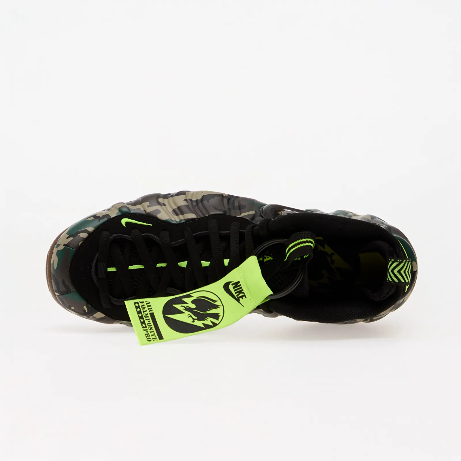 Baskets homme Nike Air Foamposite Pro Premium Black/ Black-Voltage Green-Gum Dark Brown