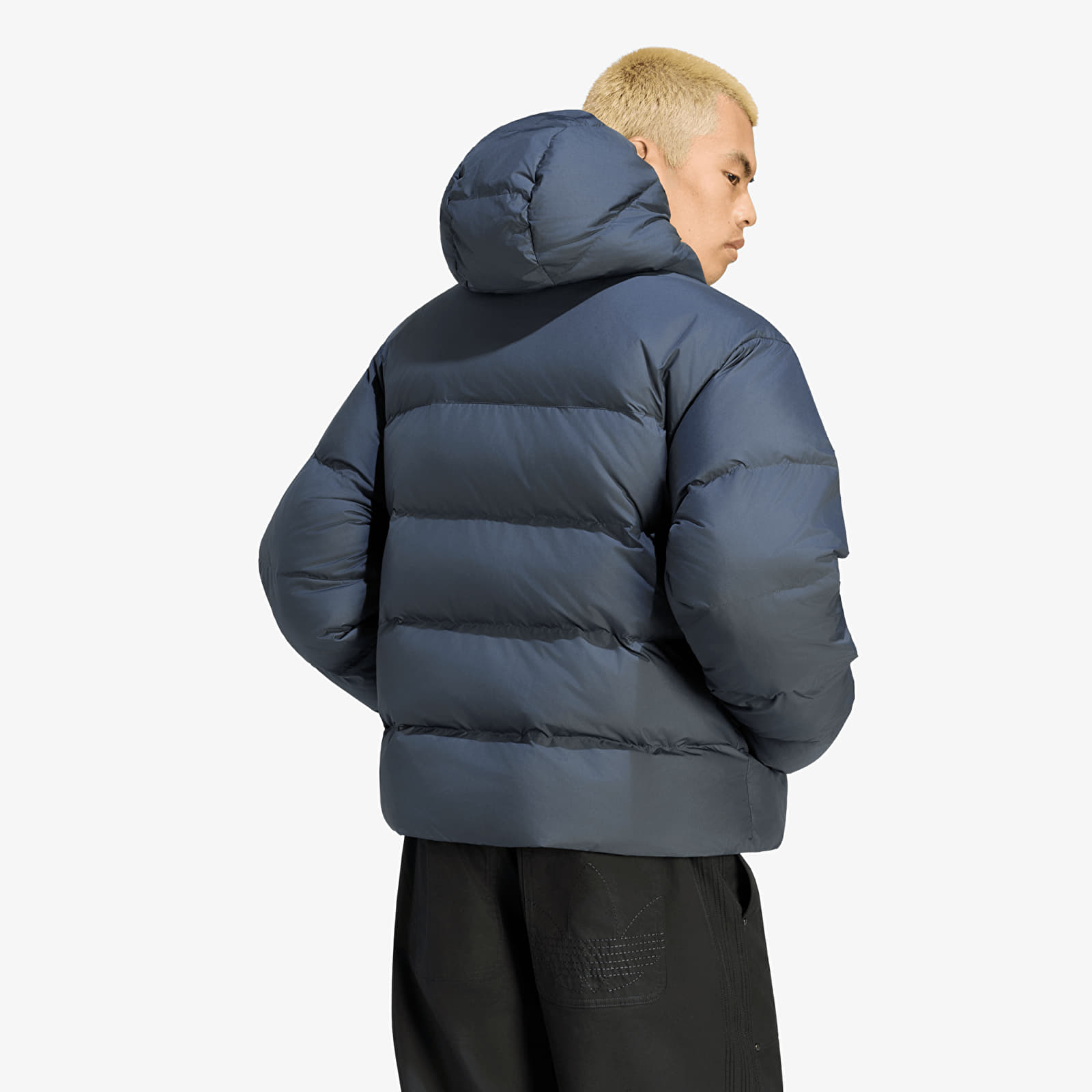 Pánske bundy adidas Hooded Regen Jacket Night Grey