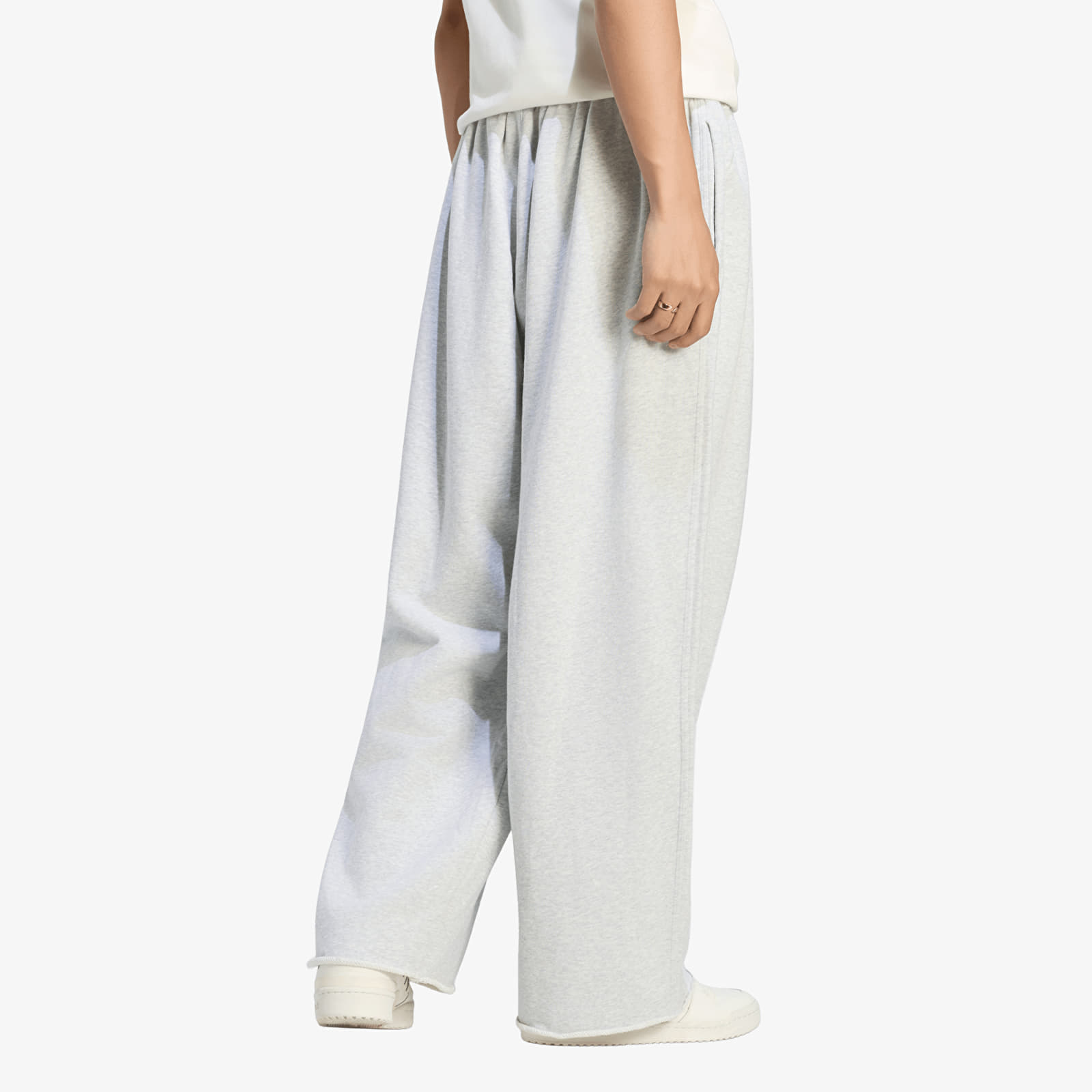 Tepláky adidas Wide Leg Sweat Pant Light Grey Heather