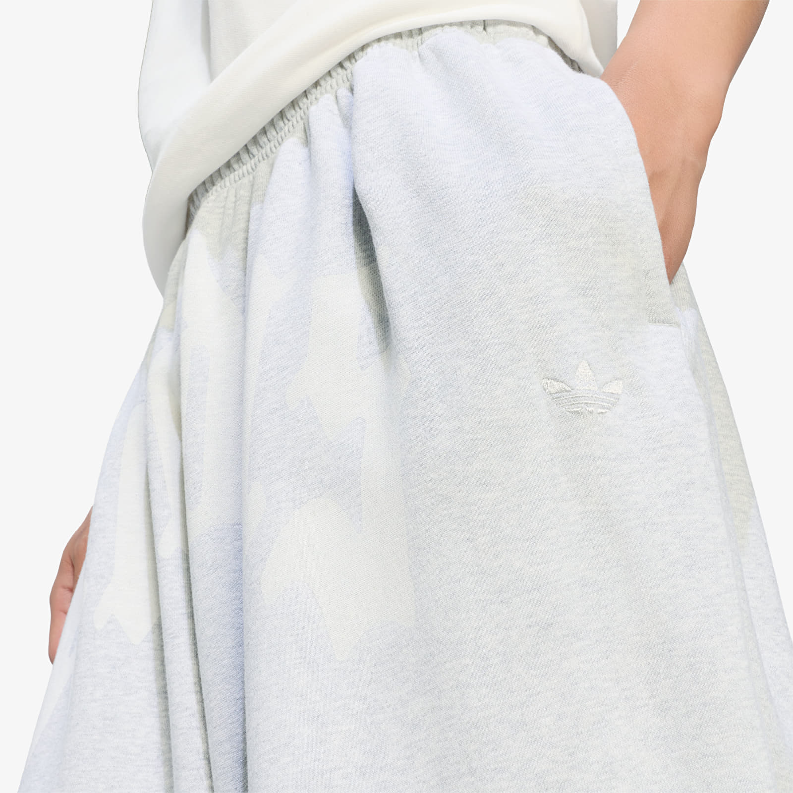 Tepláky adidas Wide Leg Sweat Pant Light Grey Heather