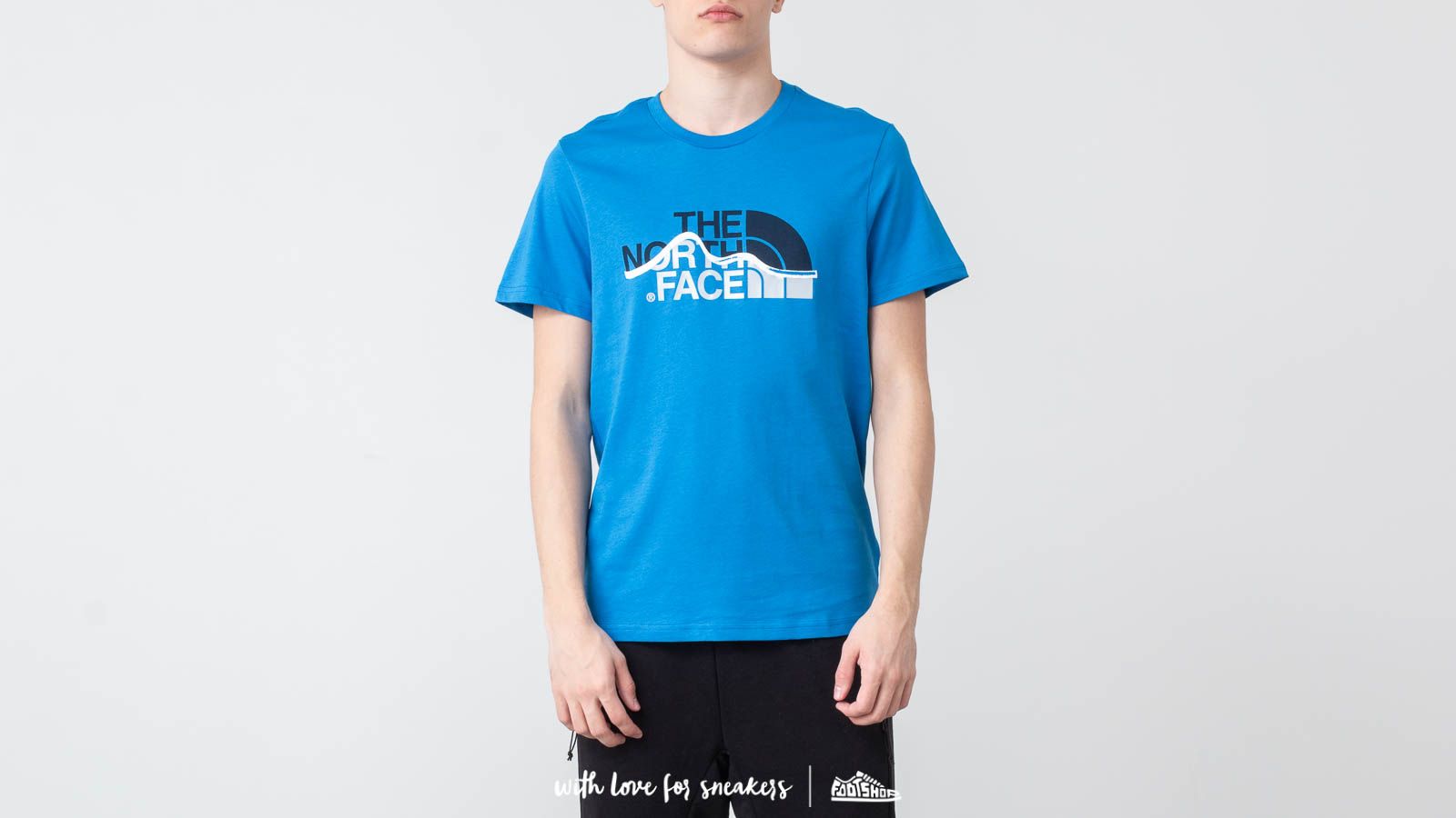 T-Shirts The North Face Mount Line Tee Bomber Blue