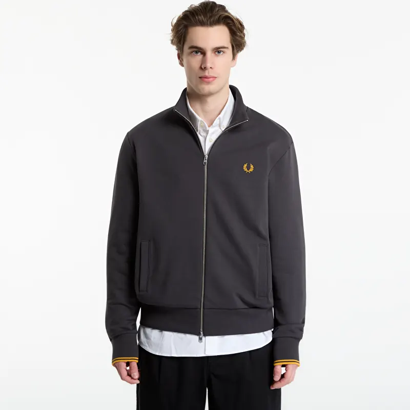 Sweatshirt FRED PERRY Zip Through Sweatshirt Anchor Grey