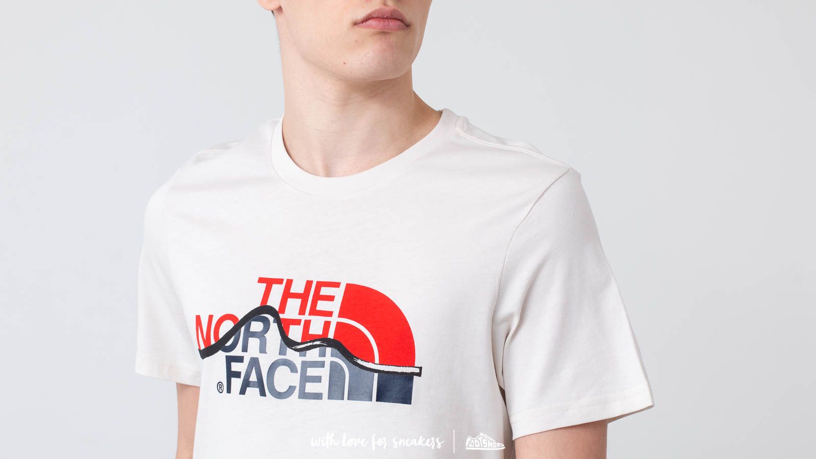 Pólók The North Face Mount Line Tee Vintage White