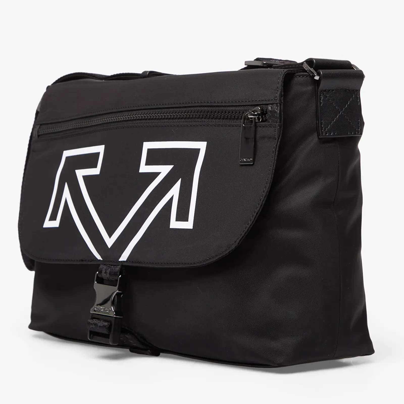 Crossbody kotid Off-White Heritage Messenger Black/ White
