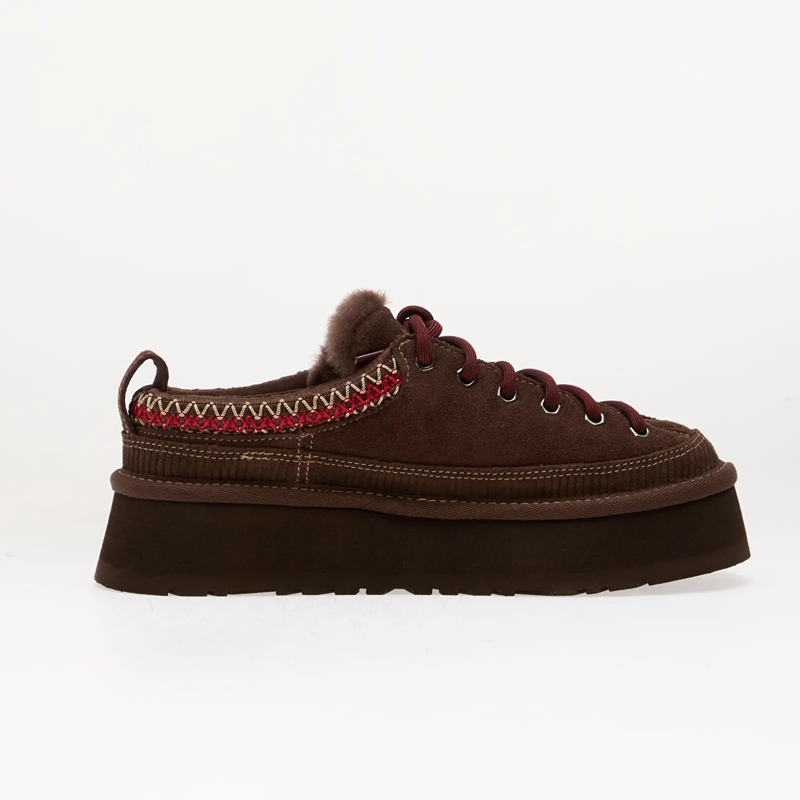 Dámske topánky a tenisky UGG W Heritage Lace-Up Slipper Burnt Cedar