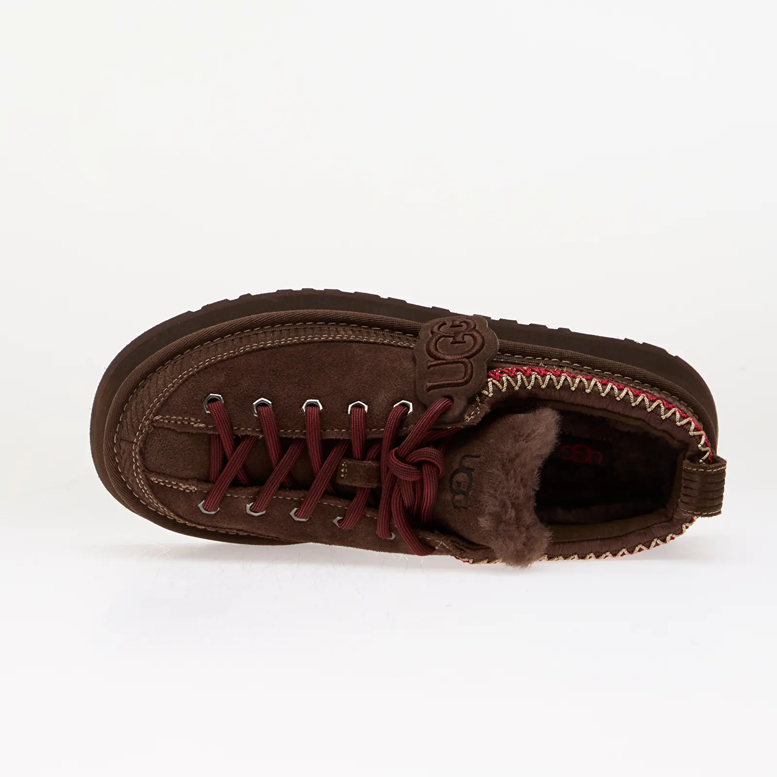 Dámske topánky a tenisky UGG W Heritage Lace-Up Slipper Burnt Cedar